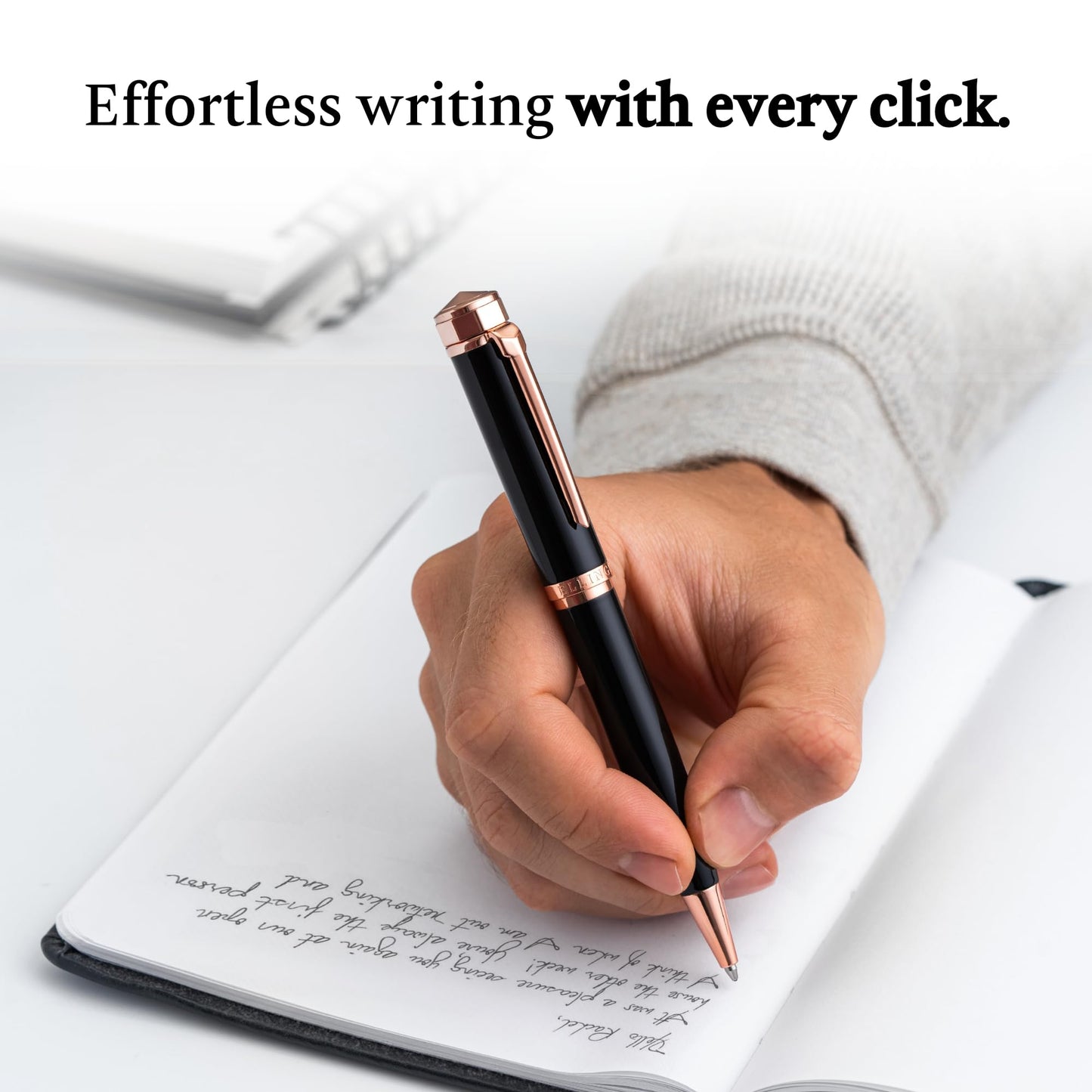 Ellington Pens Luxury Ballpoint Pen ā Premium Quality, Smooth Writing Experience, Elegant Design, Includes 2 Ink Refills (Black & Blue) ā Ideal for Professionals and Gift Giving