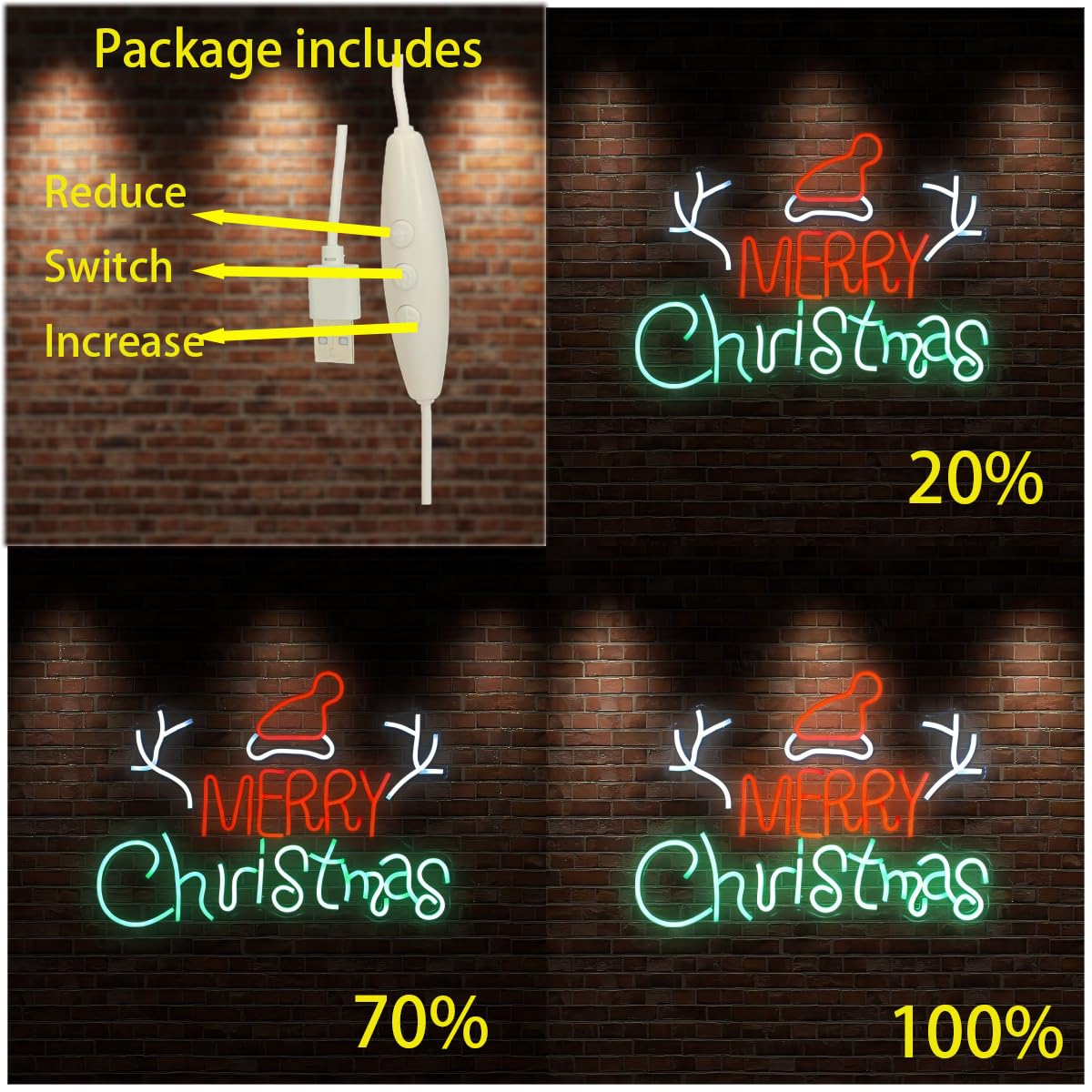 Merry Christmas Neon Sign