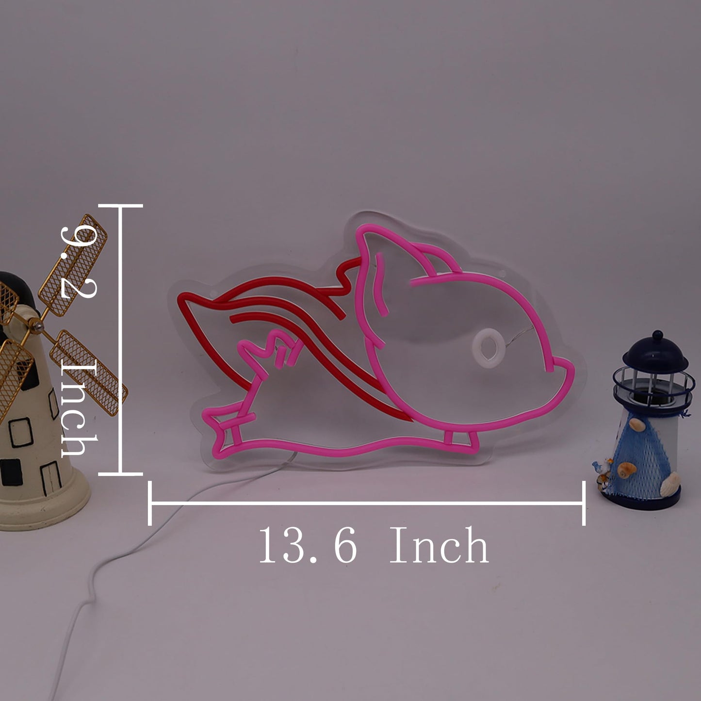 Superhero Cape Fly Pig Neon Sign Neon Pig Light Up Sign For Wall Decor Home Decor Neon Light USB Powered LED Light Up Signs Room Decor