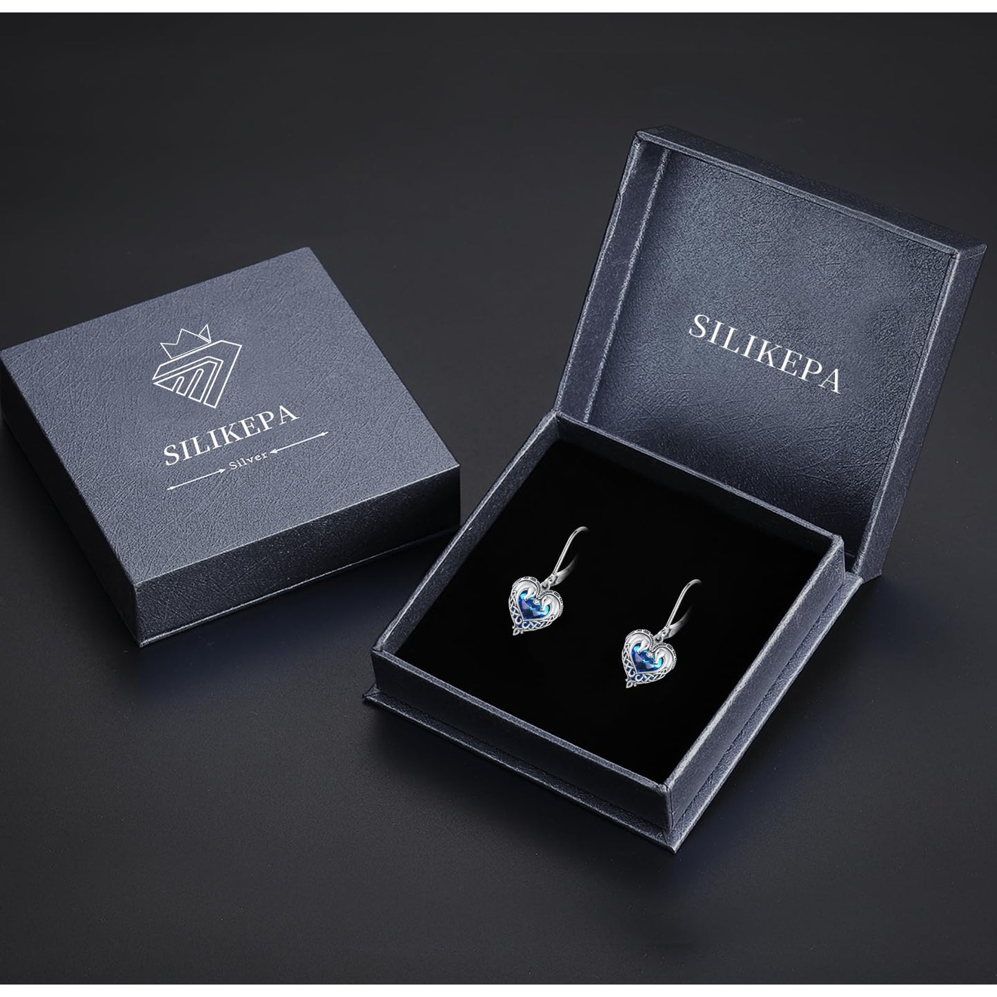 Horse Earrings for Women 925 Sterling Silver Celtic Horse Dangle Earrings with Crystals Animal Jewelry Gifts for Women