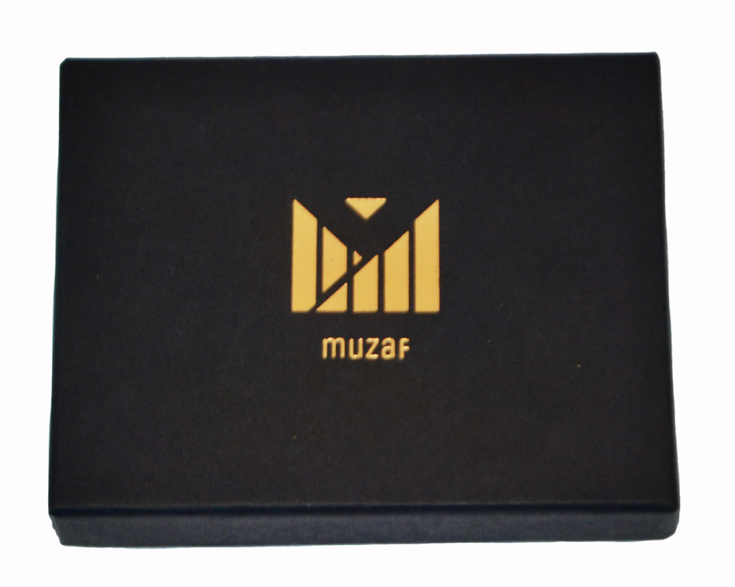 muzaf Trifold Premium Leather Wallet for Men with RFID Blocking (Black Red)