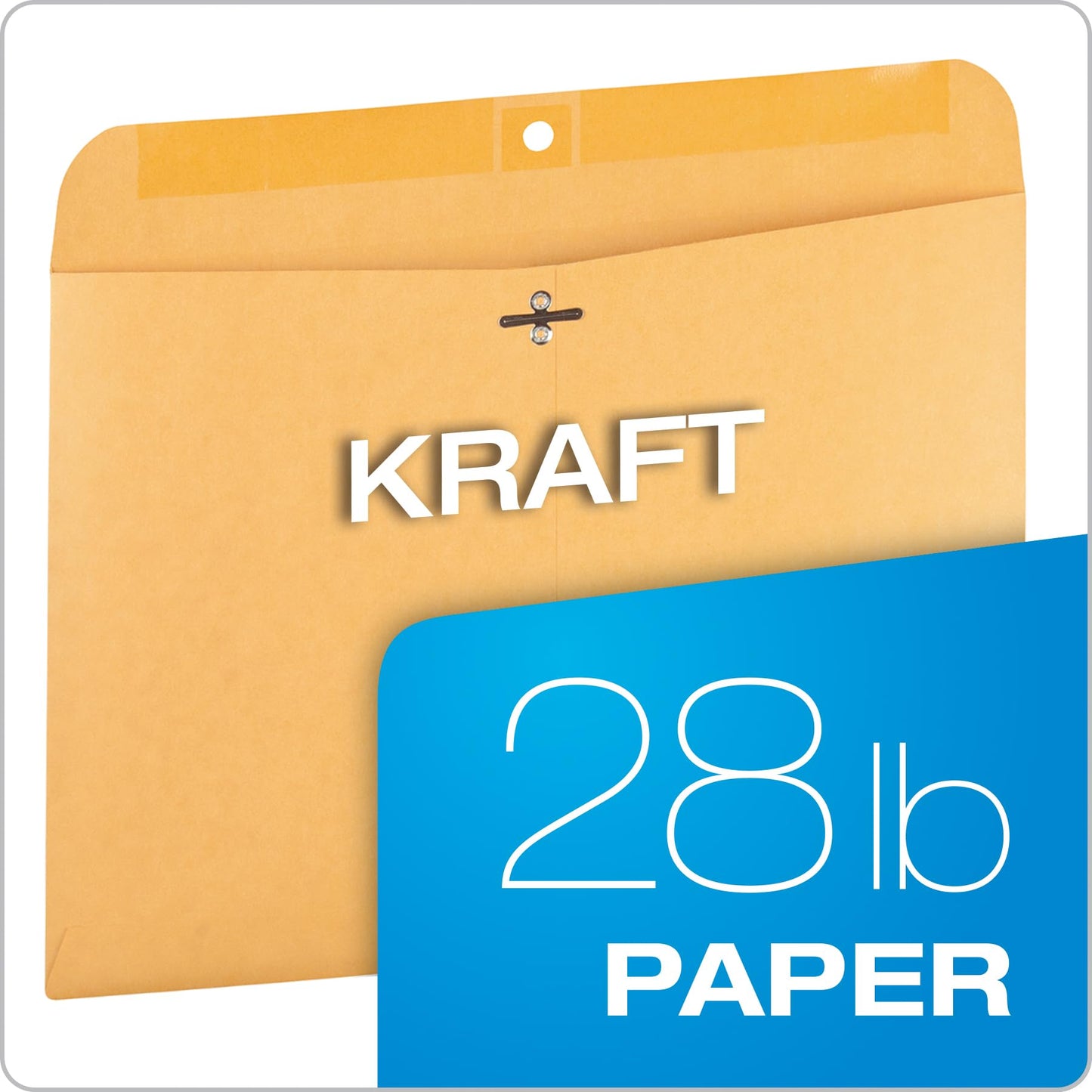 Quality Park 9 x 12 Clasp Envelopes, Deeply Gummed Flaps for Permanent Secure Seal, Great for Filing, Storing or Organizing Documents, 28 lb. Brown Kraft, Open Side, 100/Box (QUA38090)