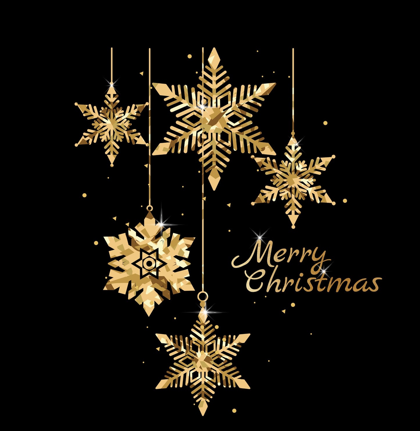 Christmas Tree Window Clings Stickers for Glass, Golden Christmas Snowflake Windows Static Stickers, DIY Wall Window Door Mural Showcase Decal Sticker (Style B)