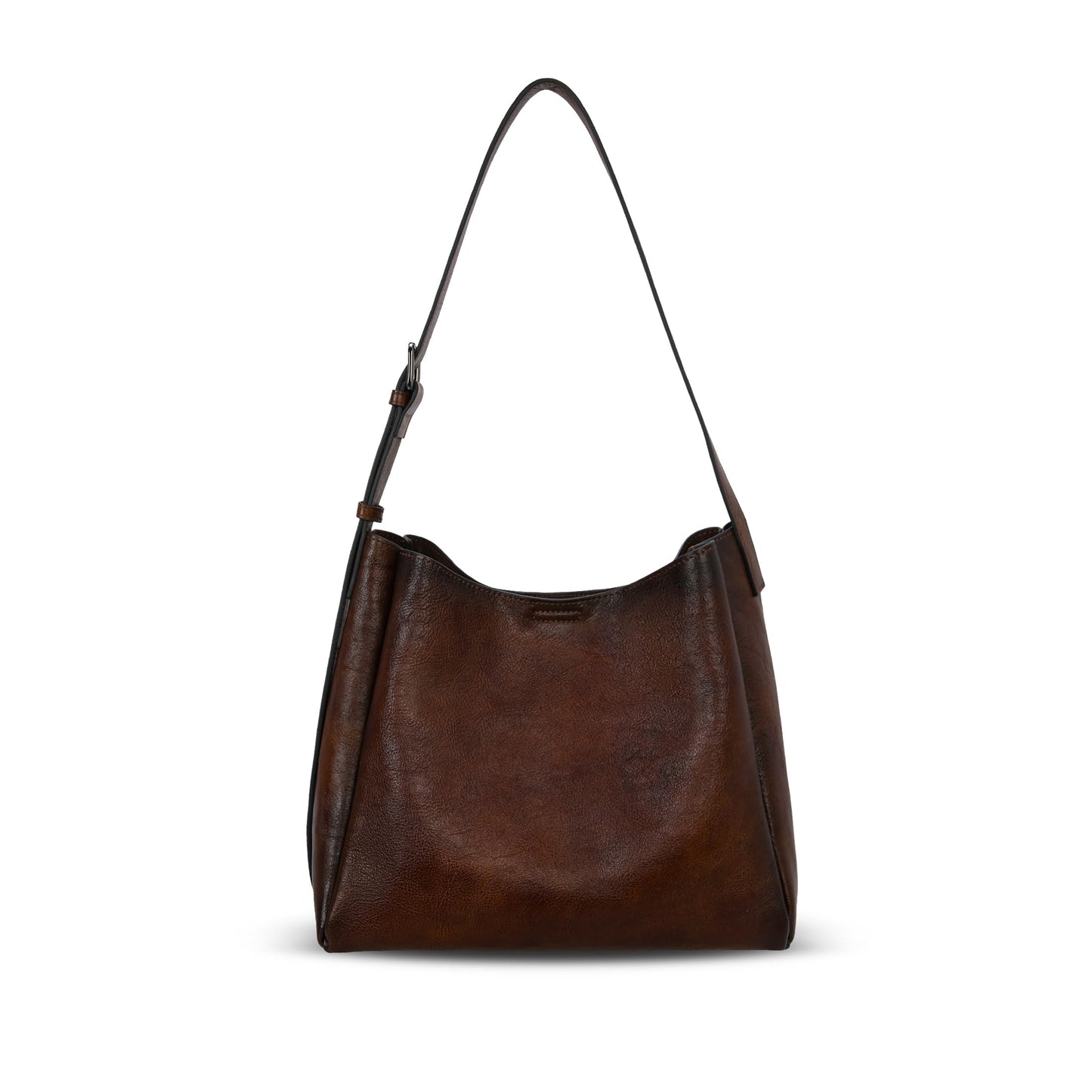 HESHE Women’s Shoulder Handbags Soft Genuine Leather Purses for Women Satchel Bag Hobo Tote Bag Crossbody Purses Bucket Bags Work Top Handle Handbag Cross Body Bags(Coffee)