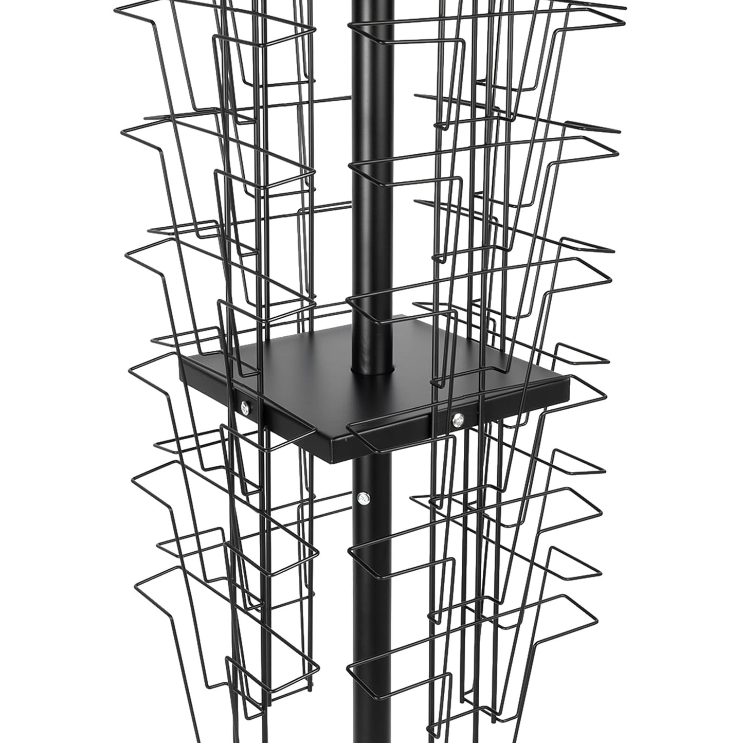 YPCDTL01 360°Rotating Magazine Rack Floor,Brochure Display Stand Magazine Displa Holder for Retail, Office & Trade Shows