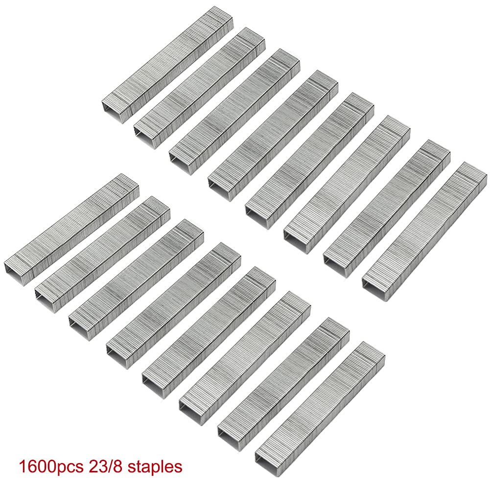 SF ITEM Long Reach Stapler Office Staplers Desktop Stapler, 50 Sheets Capacity Long Arm Staplers with 1600pcs 23/8 Staples (Black, 50 Sheets Capacity)