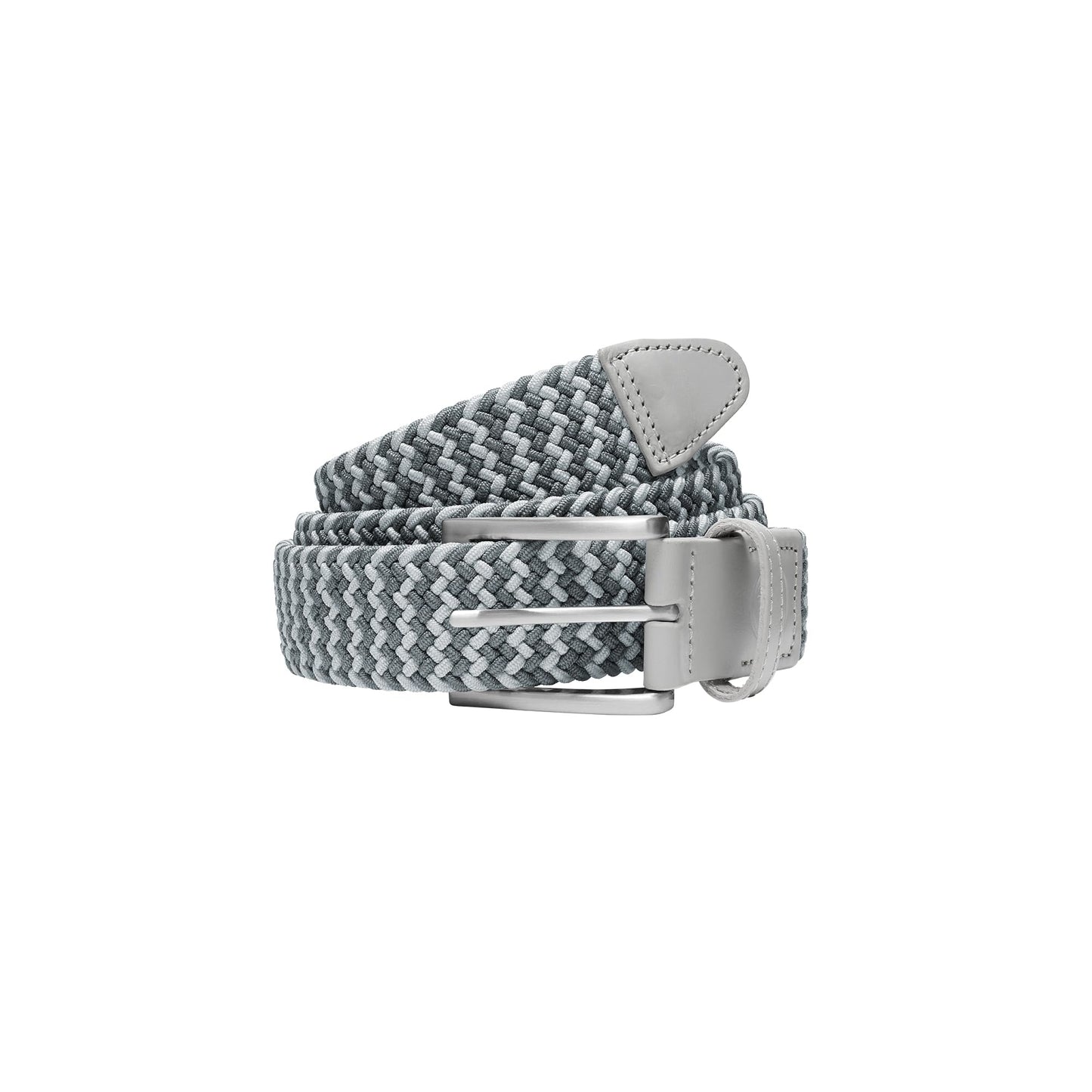 pumagolf Men's Braided Weave Belt, ASH Gray-Slate Sky, L/XL