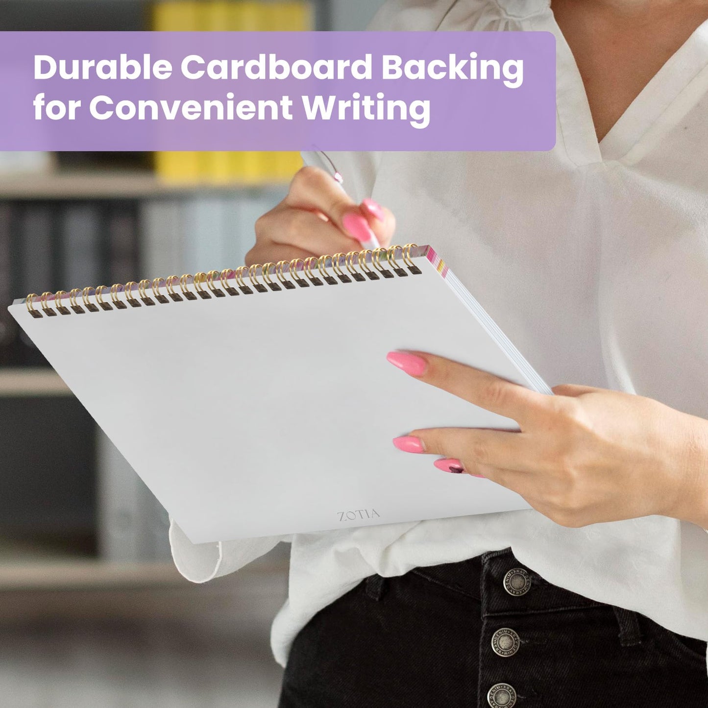 Weekly To Do List Notepad with 52 Undated Sheets(8.5"×11")- Undated Weekly Planner Notepad for Office Desk Accessories and Supplies - Lavender Charm