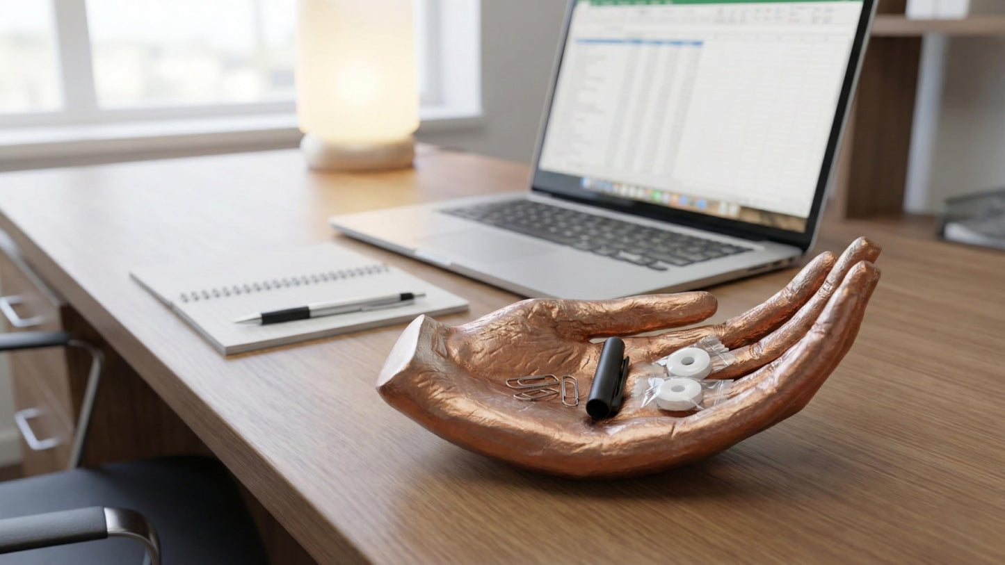 Copper Antique Caring Hand Shaped Decorative Hand Tray-Cute Catch All Trinket Tray-Candy Dish Offering Stand-Home Decor Hand Jewellery Holder Keys Holder-Mother’s Day Birthday Christmas Gift