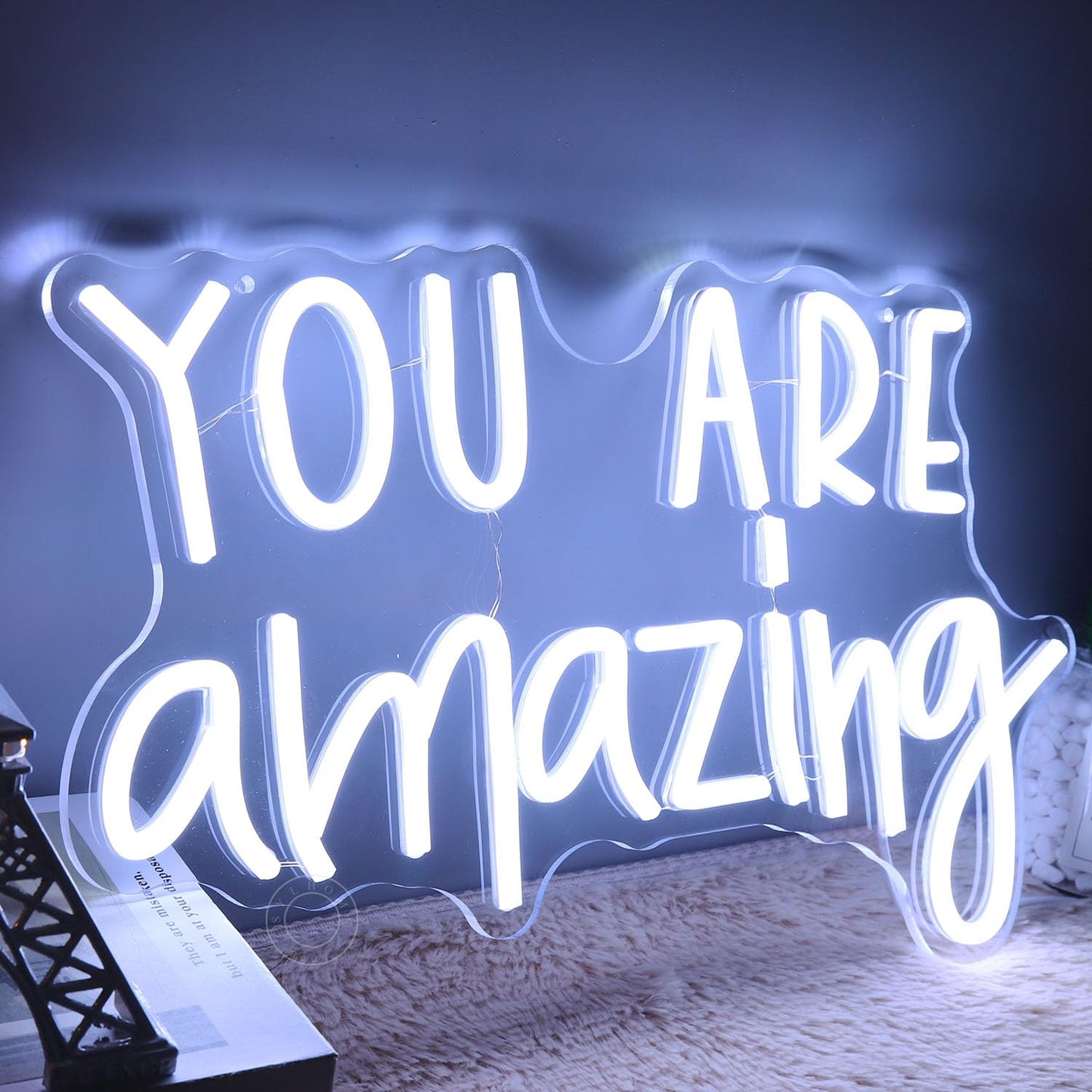 SYLHOME You Are Amazing LED Neon Light Sign 5V Girls Boys Bedroom Living Room Classroom Wall Decor Sign Hanging Smart Kid Birthday Decoration USB 16.9" X 10.6" Cold White