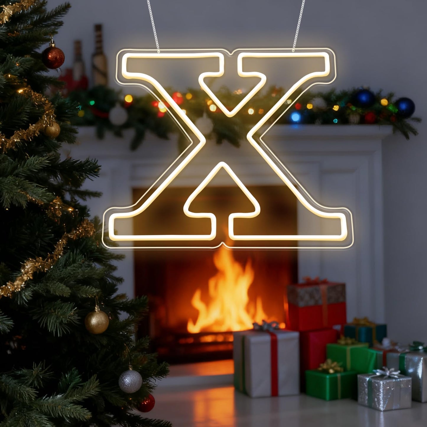 RumonZS Light Up Letters X LED Letters Lights Neon Sign 26 Alphabet 12.4"Decorative Lighted Alphabet for Wedding Party Birthday Bar Christmas Home Decor Letter Lights (Warm White)