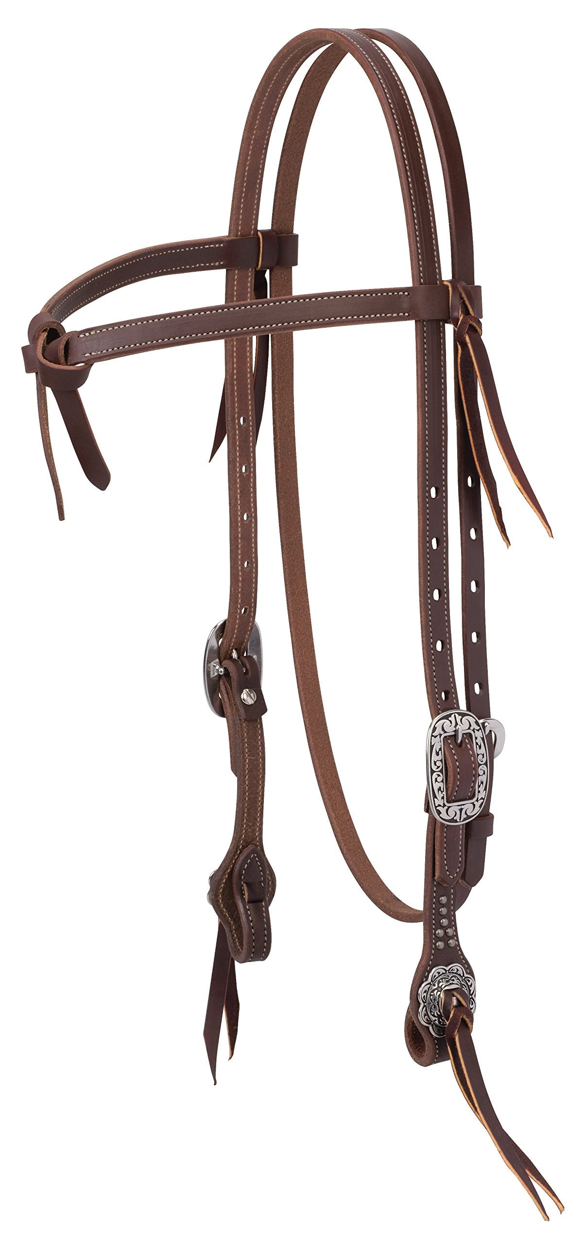 Weaver Leather unisex adult Weaver Leather Working Tack Futurity Knot Browband Headstall, Floral, 1 Count Pack of US