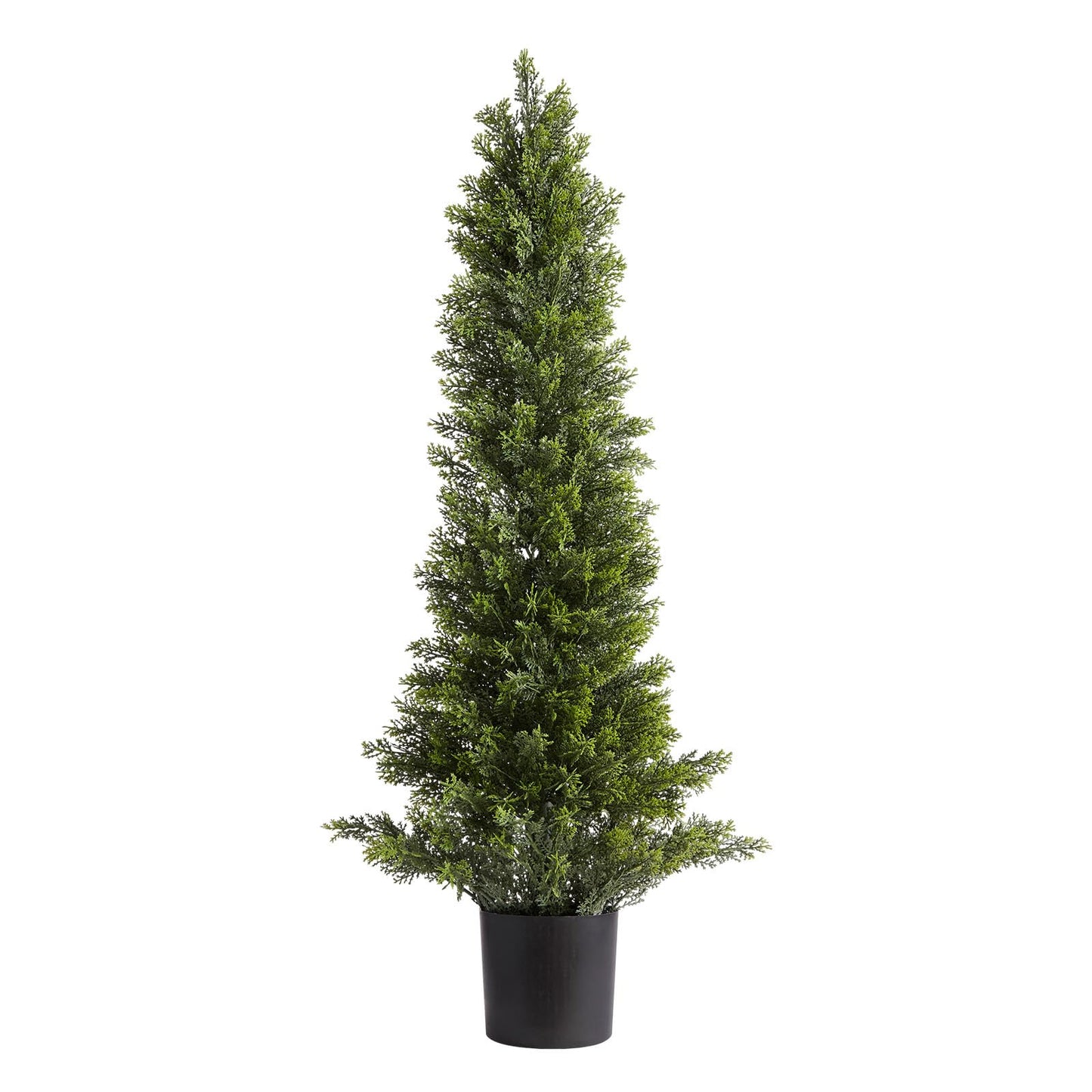 VEVOR Artificial Cedar Topiary Trees, 36 inch 2 Set Faux Pine Shrubs Plants, Fake Silk Tree Look Real, Easy Assembly for Decor Front Porch Outdoor Patio Garden Balcony Backyard Indoor Office(3FT