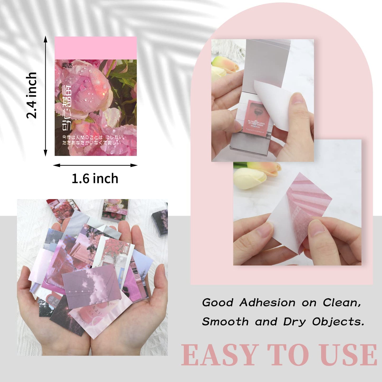 450 Pieces Washi Sticker Set, 9 Set Scrapbooking Diary Planner Album Diary Notebook, Scrapbooking Sticker Journaling Supplies for DIY Arts and Crafts Card Making Laptop Decoration