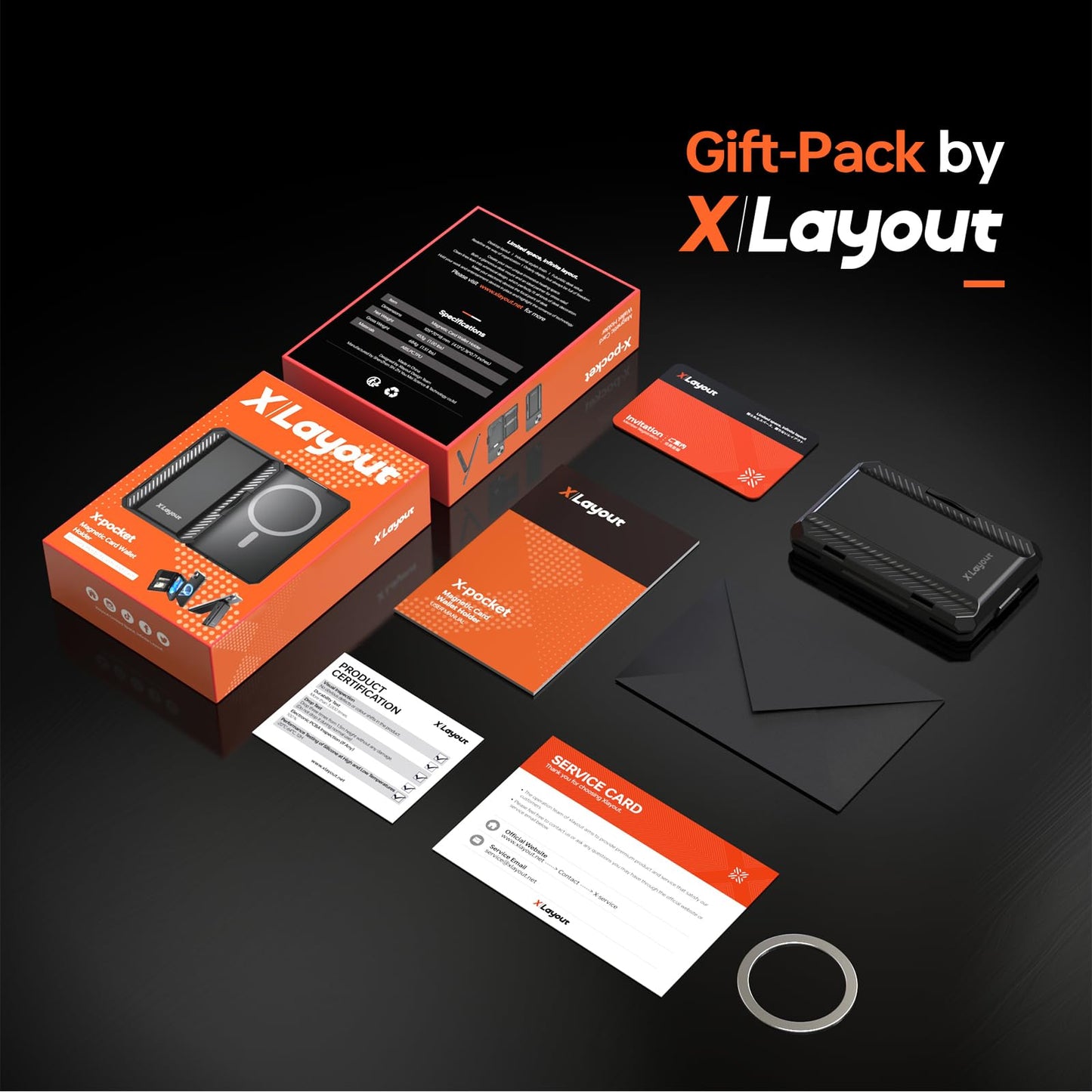 Xlayout Magnetic Wallet with RFID Blocking | X-Pocket| Magnetic Card Holder & Phone Stand | Heavy Duty Phone Wallet | Splash-proof MagSafe holder for iPhone 16/15/14/13 Series