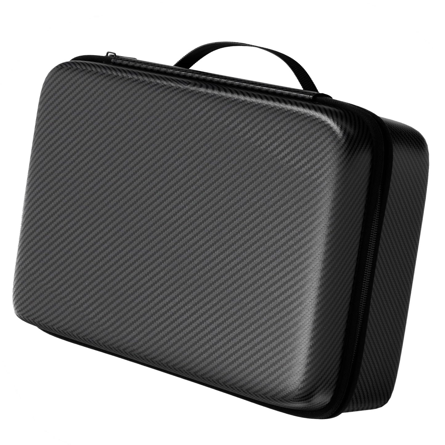 Vecxoty Black Travel Sunglasses Organizer For 8 Pairs, EVA Hard ShellSunglass Case with Soft Lining & Adjustable Slot for Secure Multiple Sunglasses Storage, Portable Eyeglass Case for Men Women