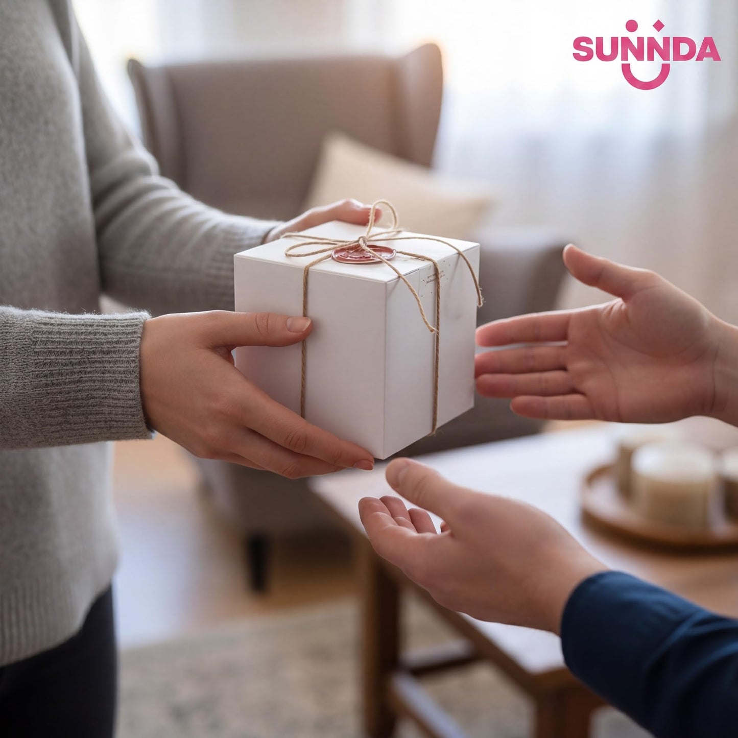 Sunnda 5x5x5 Small Gift Boxes (20 Pack) - Instant Pop-Up Design Quick Assembly - Sturdy Cardboard Bulk White Gift Boxes with Lids for Presents, Mugs, Ornaments, Candles