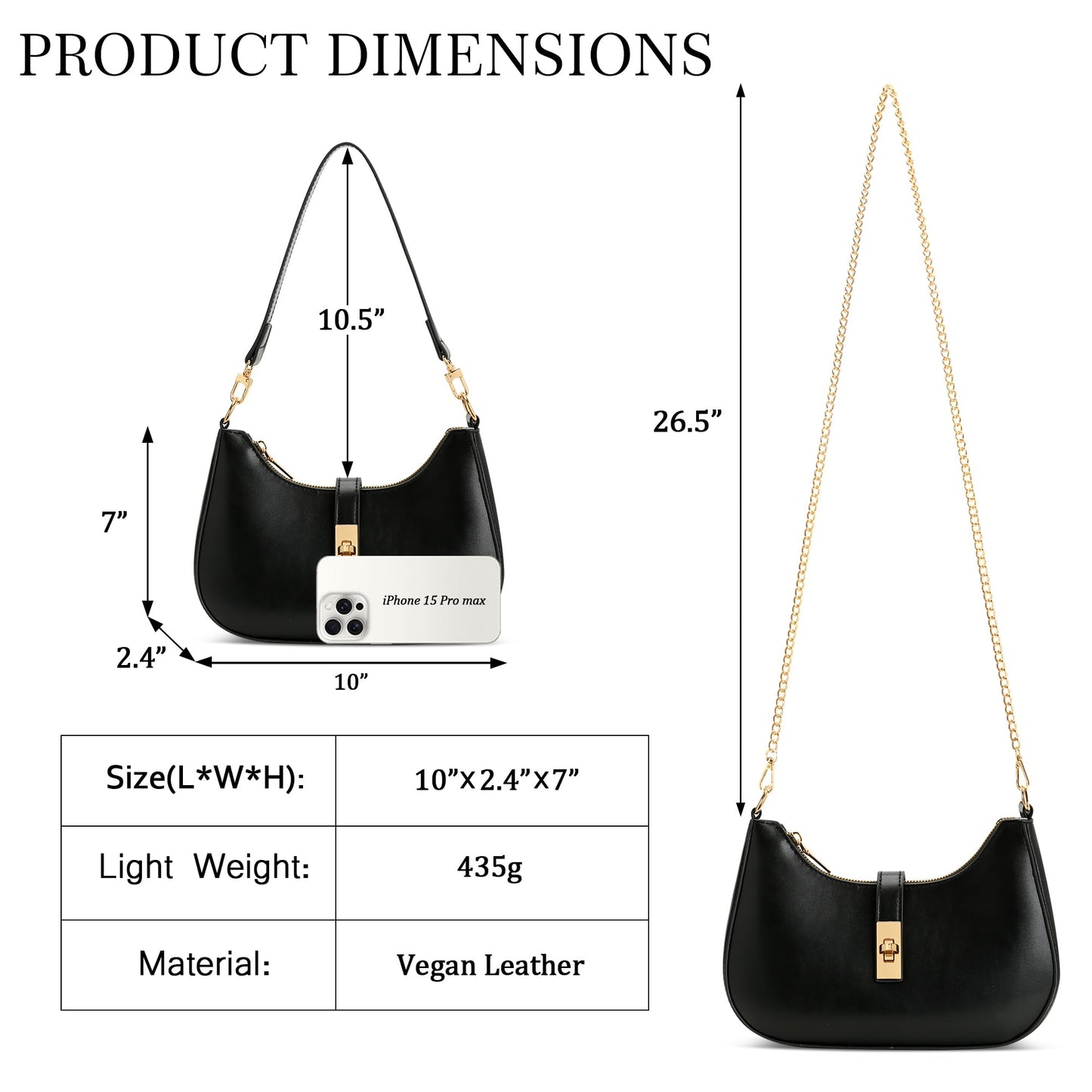 KKXIU Shoulder Bag for Women Cute Hobo Handbag and Vegan Leather Retro Small Clutch Purse with Zipper Closure