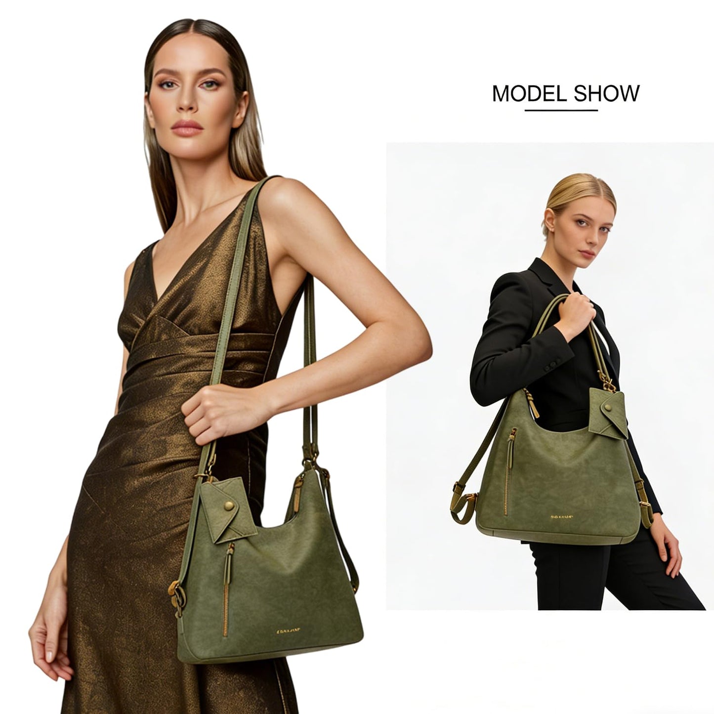 Women Hobo Bag Faux Leather Tote Handbags Clutch Purses Fashion Crossbody Bag Shoulder Bags