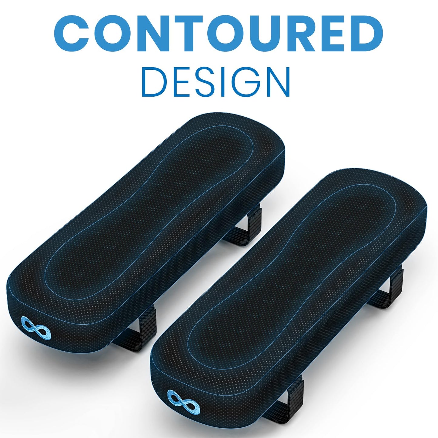 Elevate Series by Everlasting Comfort Office Chair & Wheelchair Arm Pads - Memory Foam ArmRest Covers for Desk, Gaming Chair, Arm Pillow Seat Cover Cushions & Protectors to Relieve Pressure for Elbows
