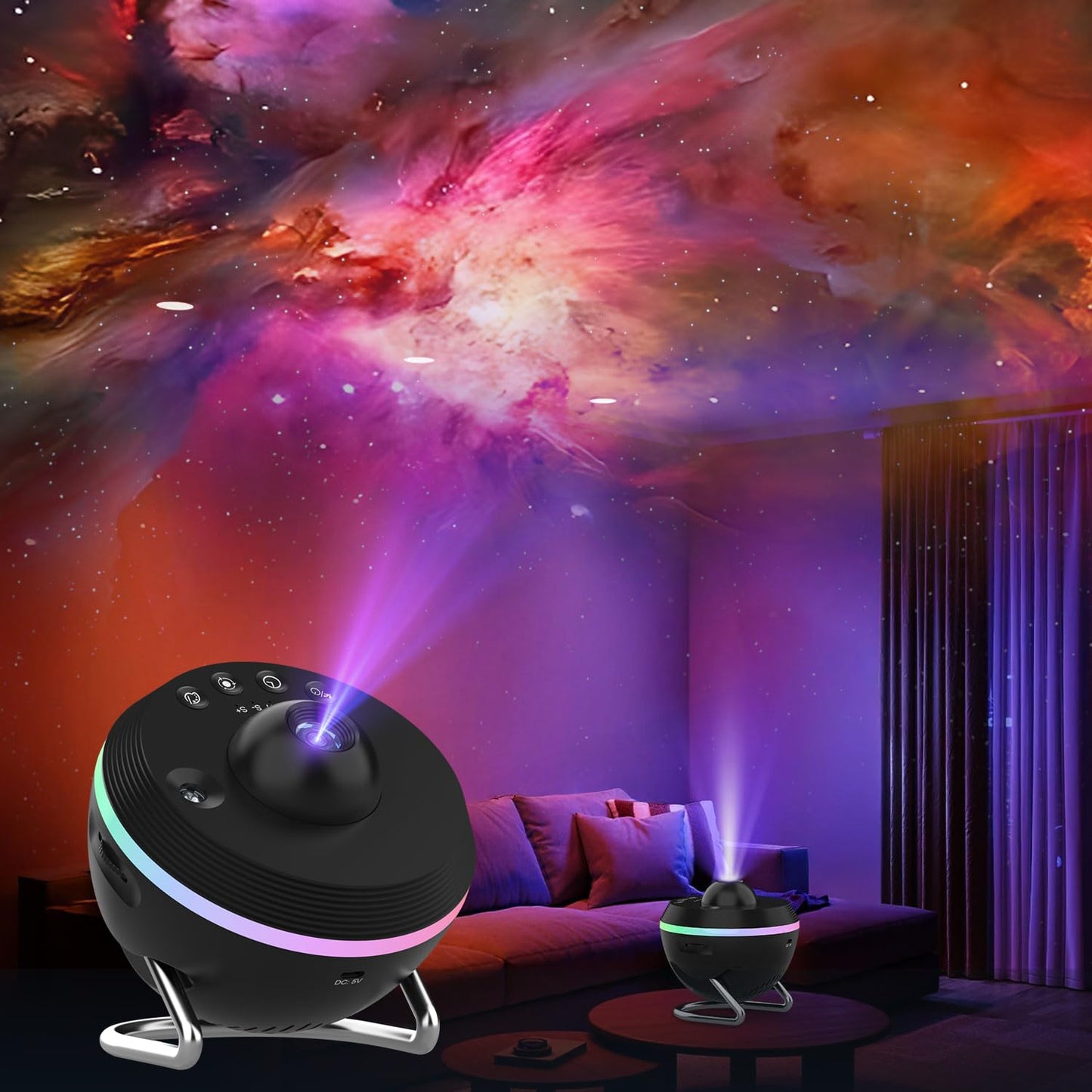 Galaxy Projector for Bedroom, 13 in 1 Planetarium Projector with Meteor Effect, LED Space Galaxy Lamp, Night Lights Room Decor for Kids Adults Birthdays Christmas Gifts