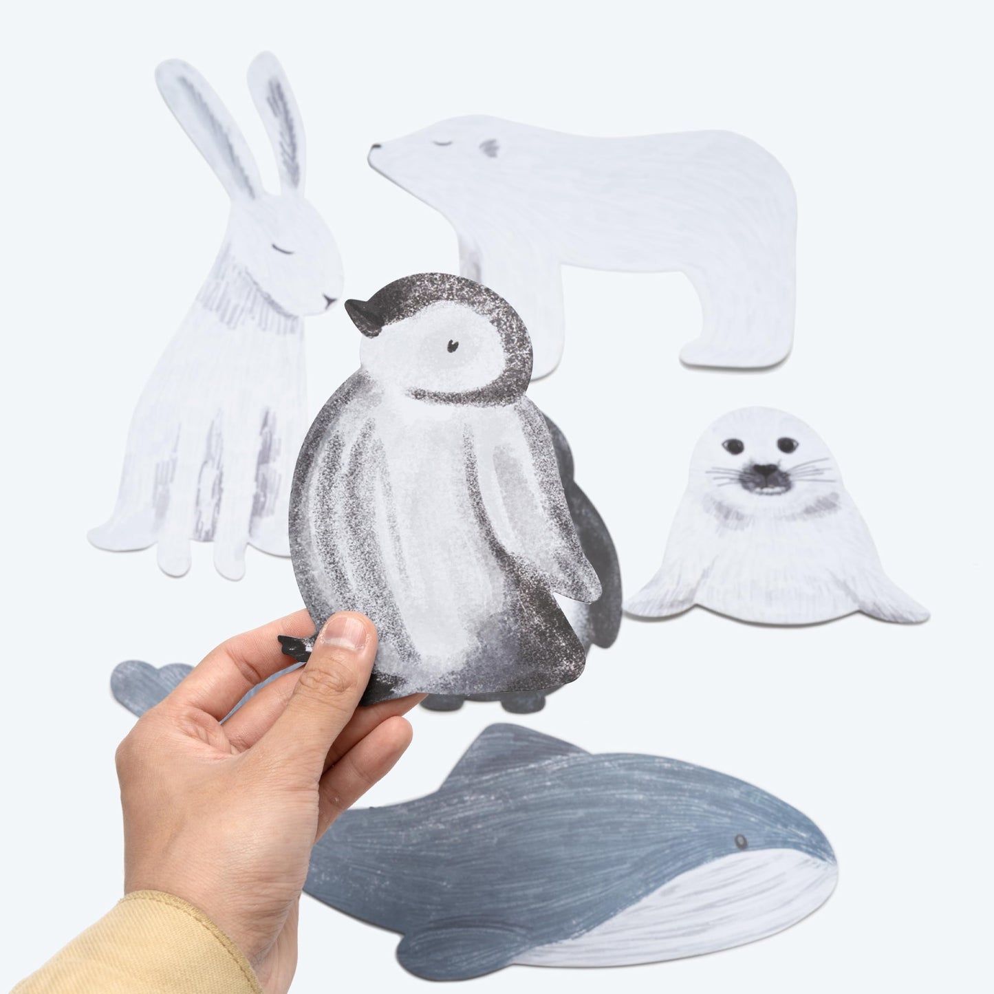 Cheerland Winter Animal Banner Arctic Animal Party Decorations Polar Theme Snowflake Garland Winter Door Decoration Arctic Decor Christmas Holiday Birthday Classroom Cute Office Party Supplies