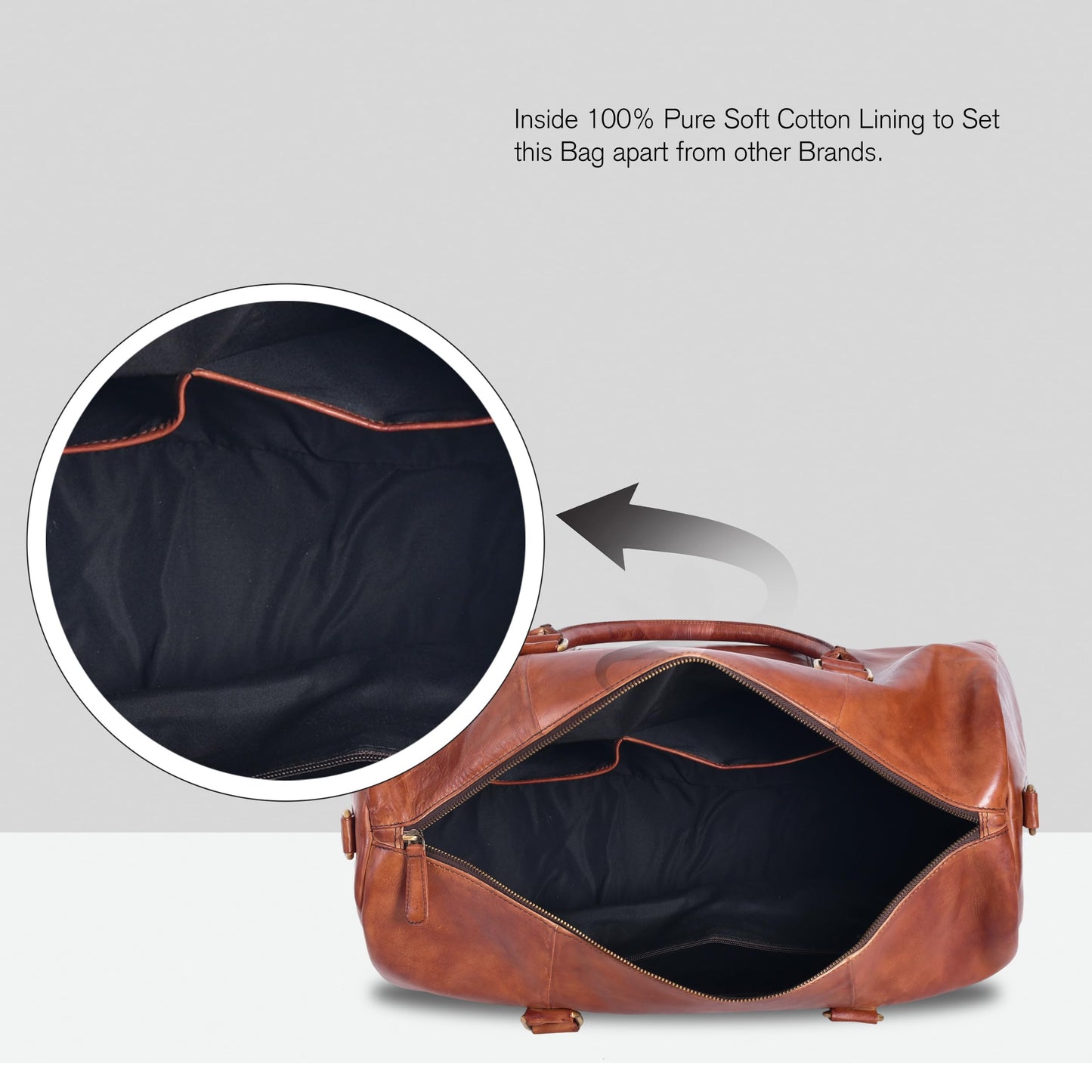 Genuine Leather Duffle Bag for Men | Vintage Weekender Travel Bag | Overnight Carry-On Luggage | Handmade Leather Gym Bag for Men