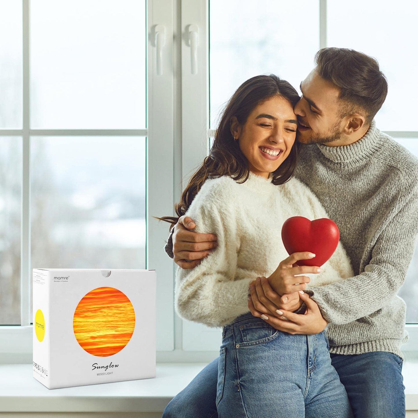 mamre Golden Sunset Lamp Gifts Idea for Anniversary Valentine’s Birthday Mother's Day Home Decoration Unique Table Lamp Gift