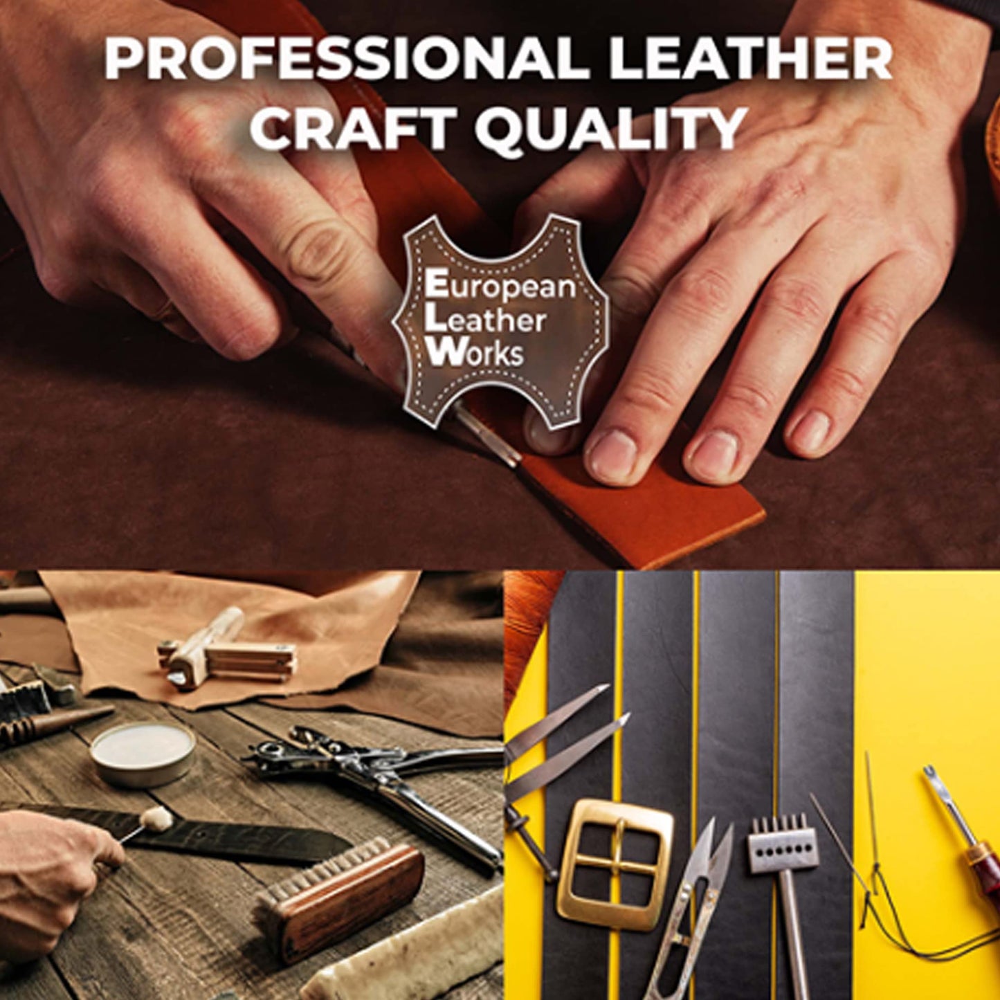 ELW 5-6 oz (2-2.4mm) Latigo Leather Belt Grade Straps | Size: 0.5"x50" (1.3x127cm) | White | Full Grain Cowhide, Heavy Duty Holsters, Sheathes, Harness, Saddle, Guitar Straps, Crafts