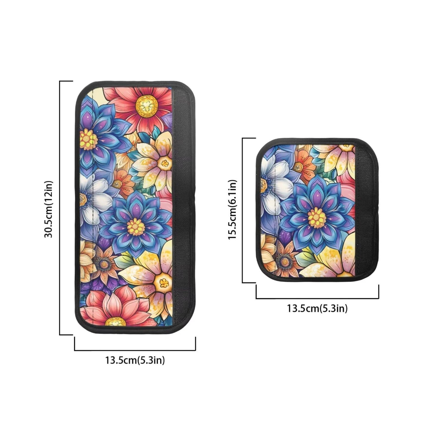 Hwzdsyxl Boho Mandala Flower Print Refrigerator Door Handle Covers Protective Handles Gloves 6 Pieces Universal Kitchen Appliance Handles Decor Keep Off Fingerprints Oil Stains Food Spot