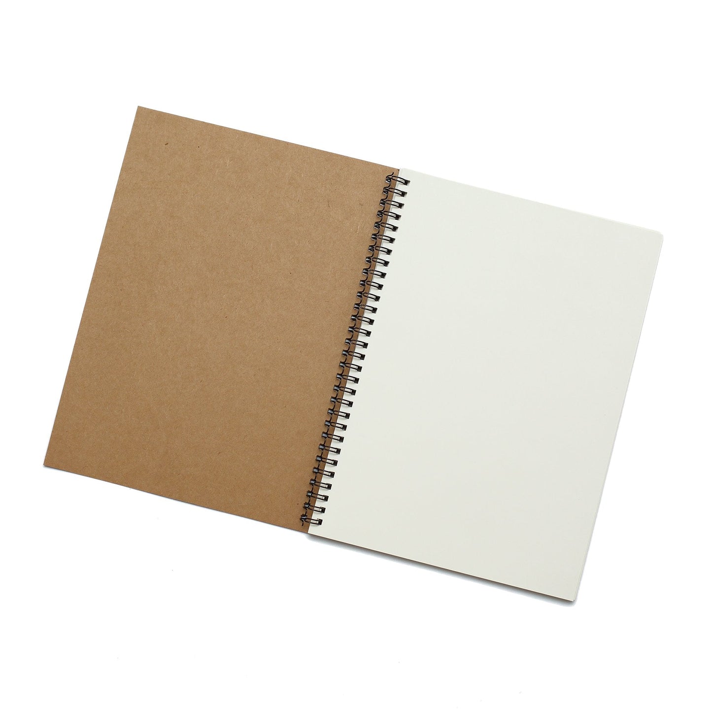 TWONE Soft Cover Spiral Sketchpad Notebooks - Pack of Three - 8.25 inches by 5.5 inches - 100 Pages, 50 Sheets - Perfect for Travel A5 Blank