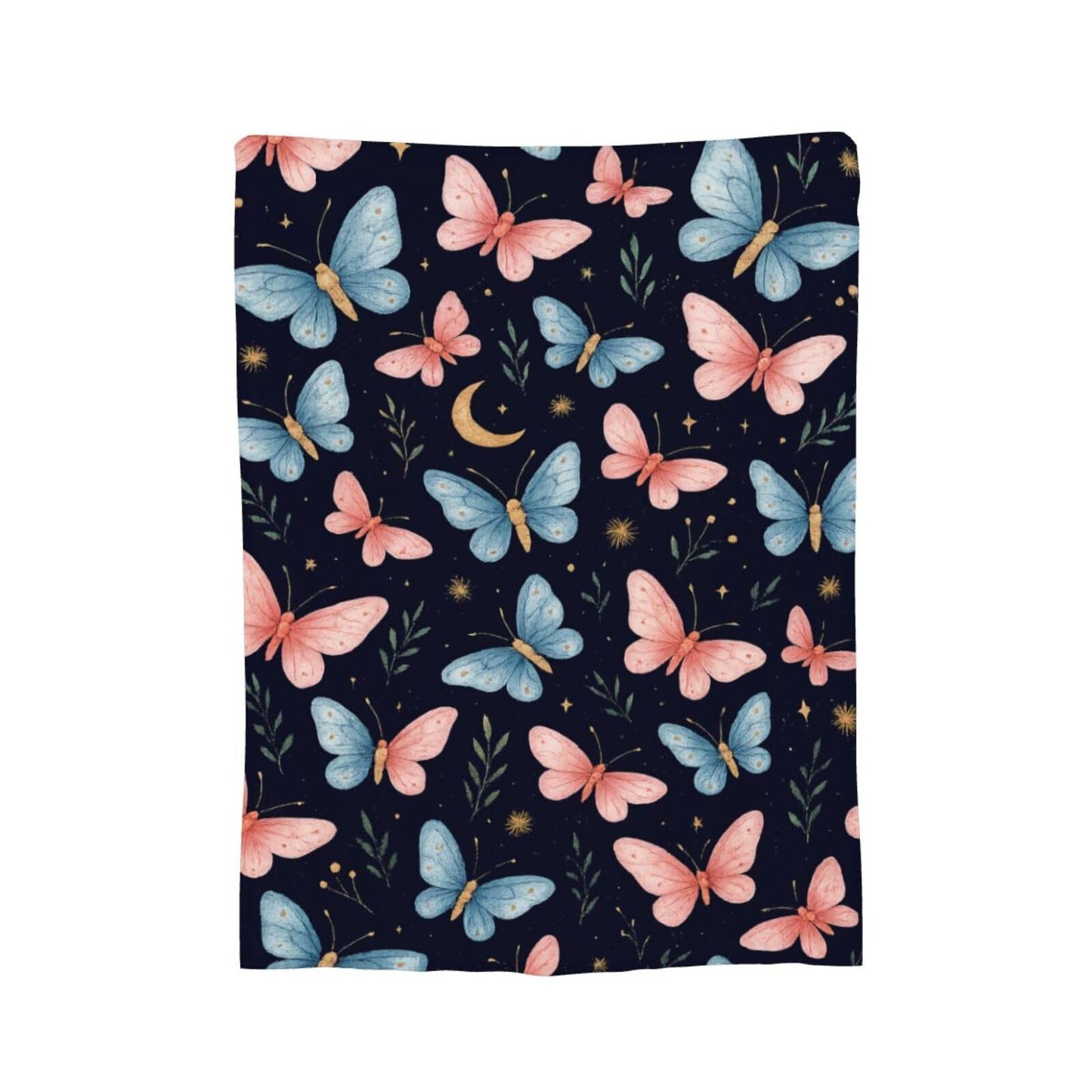 Butterfly Throw Blanket Butterfly Gifts for Women Girls Pink Blue Butterflies Cozy Fleece Fuzzy Soft Flannel Plush Warm Bedding Stuff for Kids Adults 40 x 50 Inch