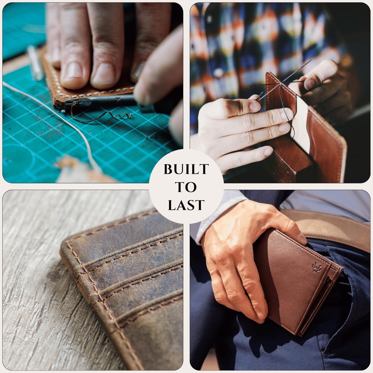 Premium Engrave Personalized Leather Wallet for Men, Custom RFID Blocking, Great Gift for Him, Husband, Dad, Anniversary, Groomsman, Son, Grandpa, Boyfriend, Wedding