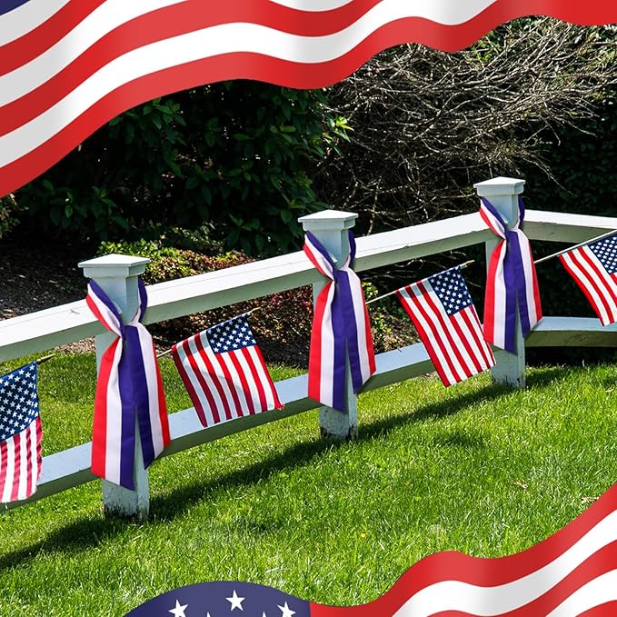 Wreath Sash for Front Door Wreath Satin Sash Blank Sashes Embroidery Monogram Yard Doorway Indoor Outdoor Wall Ribbon Bow Home Decor (Red,White,Blue,Independence Day)