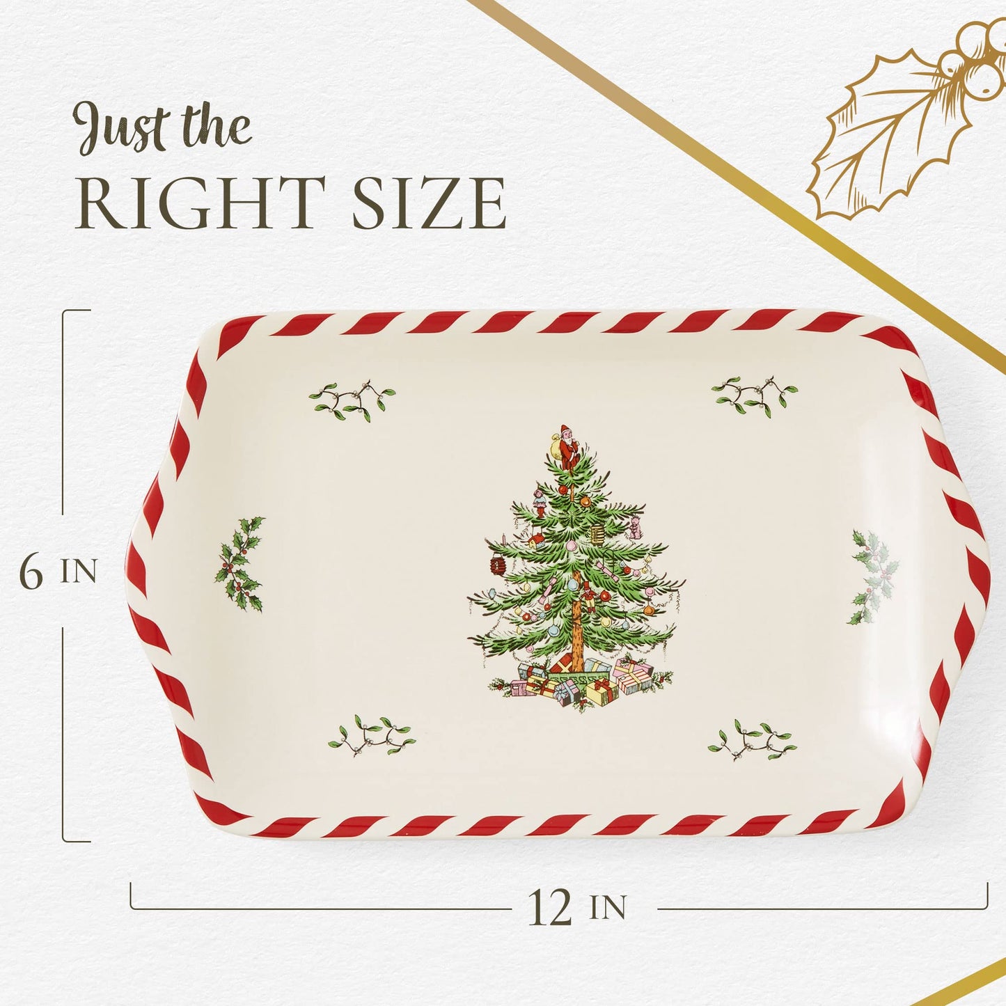Christmas Tree Peppermint Dessert Tray