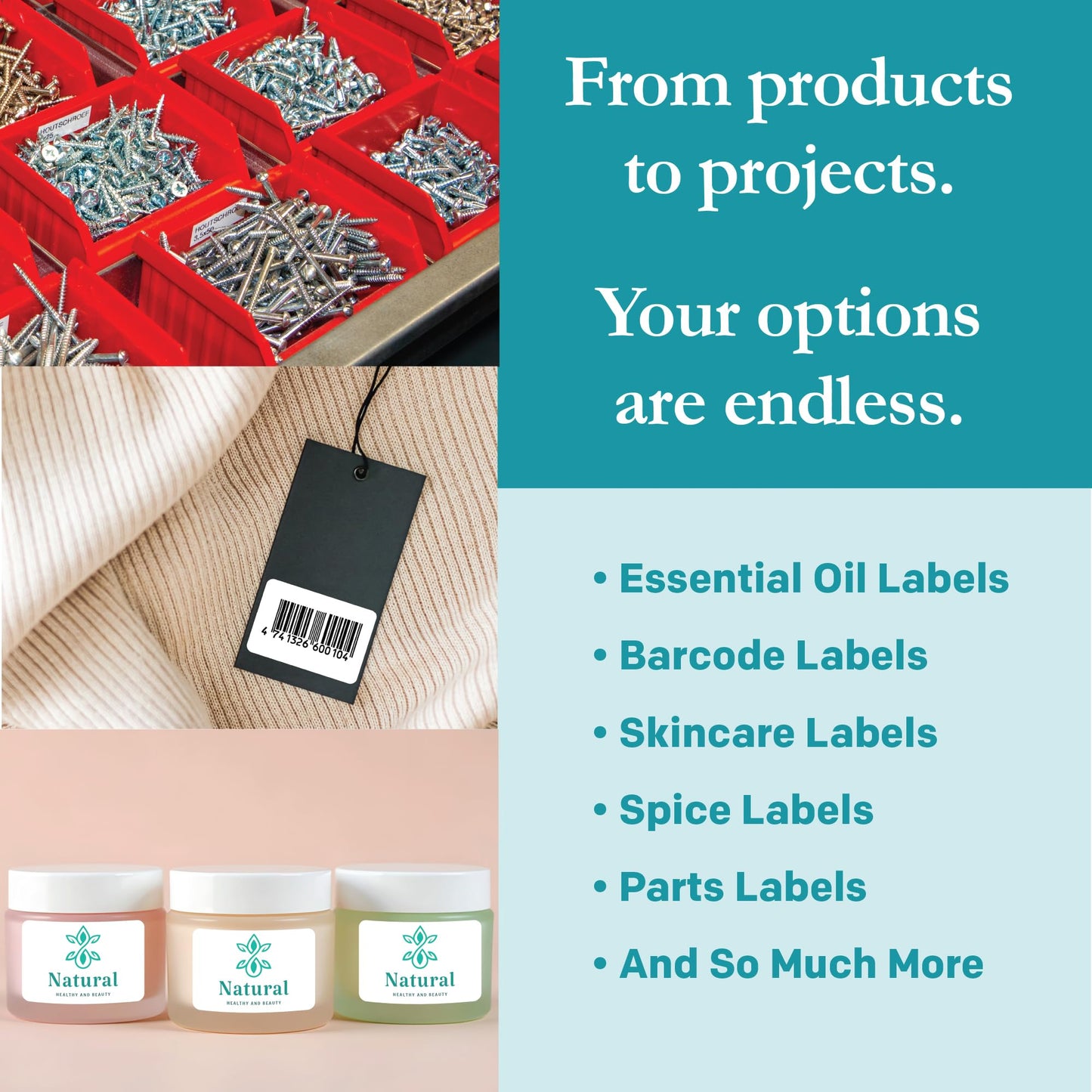 Premium Label Supply White Sticker Barcode Labels – 1.5" x 1" – Laser/Inkjet Compatible – (50 per Sheet), 25 Sheets – 1250 Total Adhesive Labels
