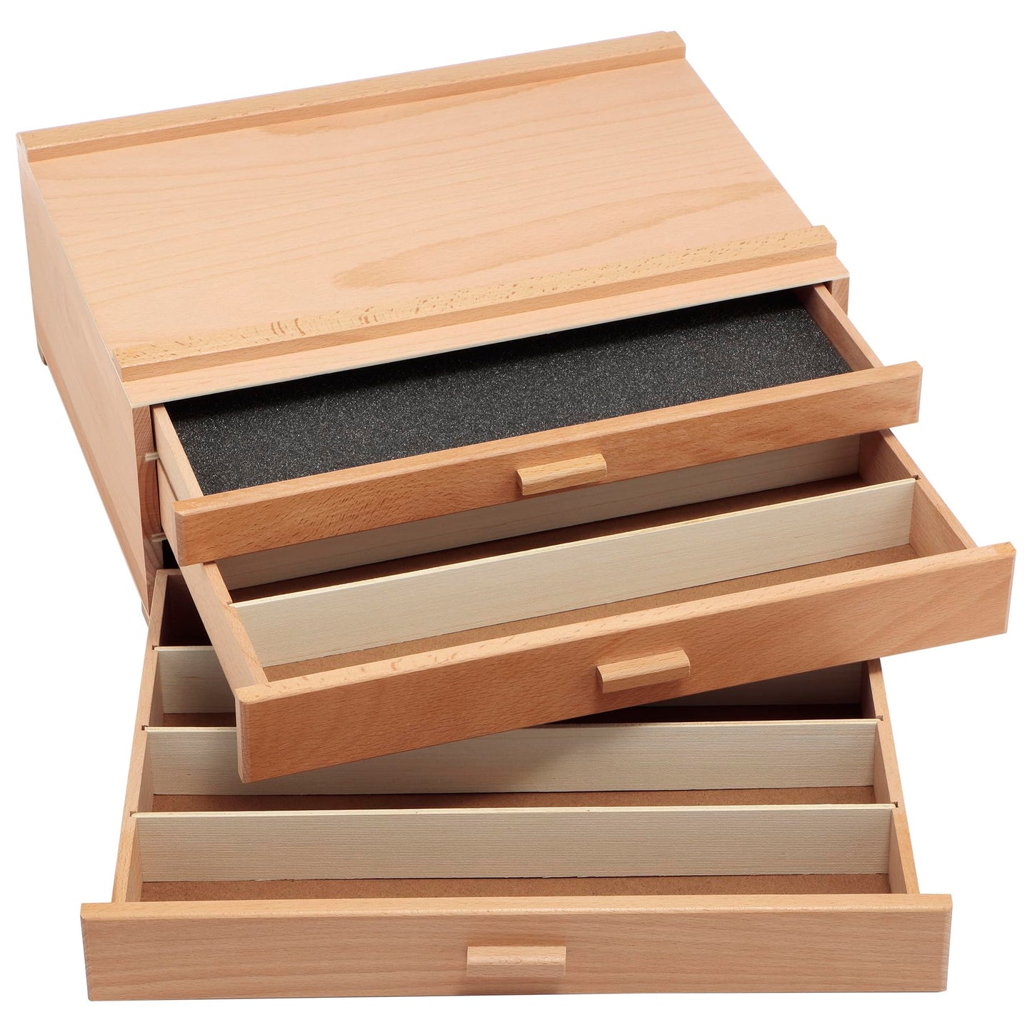 HG Art Concepts Artists Storage Chests - Premium Studio Organizer for Paint Tubes, Brushes, Pecils, Markers, & More! - 3 Drawer - 2 Pack