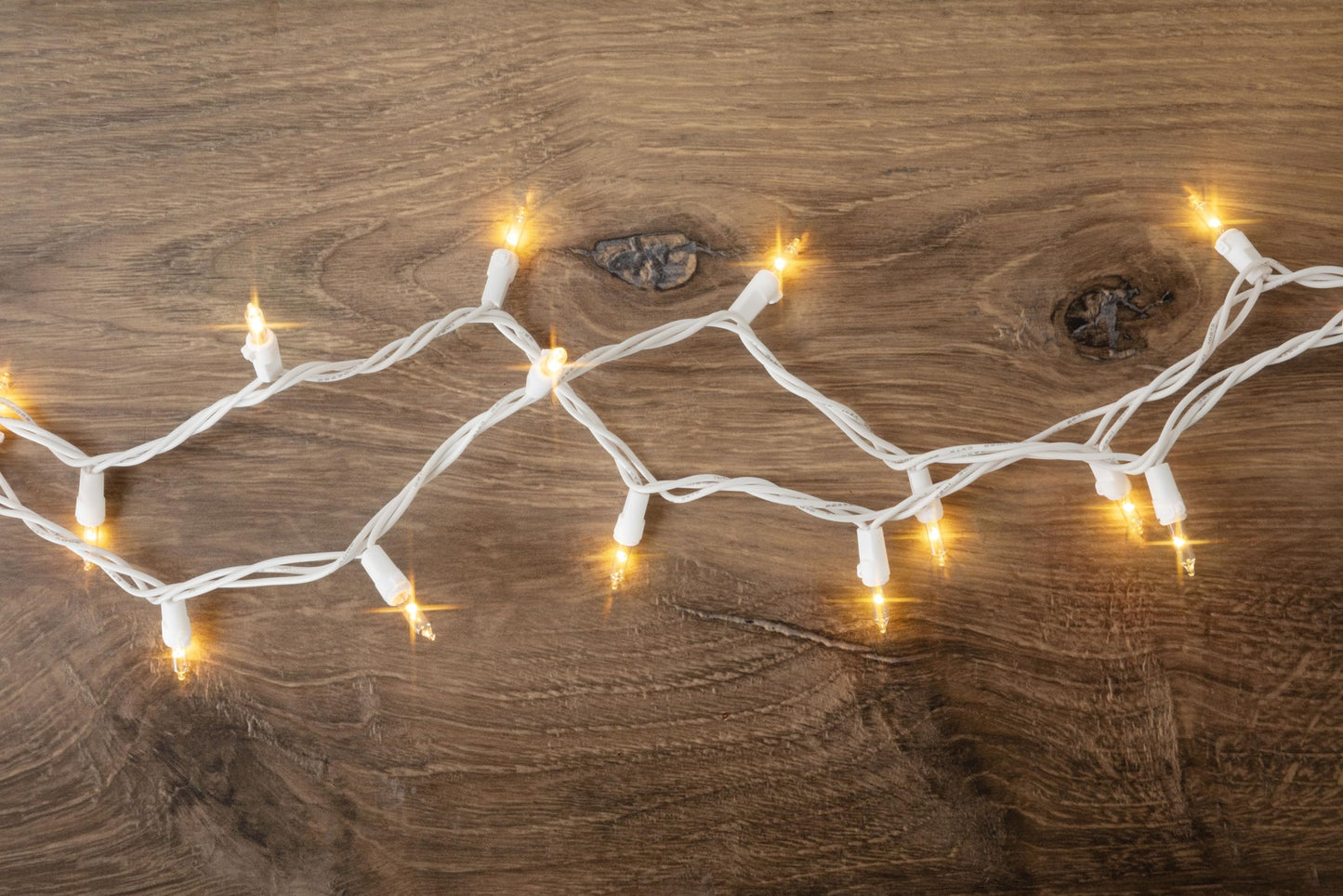 612 Vermont 20 LED Clear Christmas Lights on White Wire Cord, UL Approved, Indoor and Outdoor Use, 4.75 Foot of Lighted Length, 6.1 Foot of Total Length (Pack of 2)