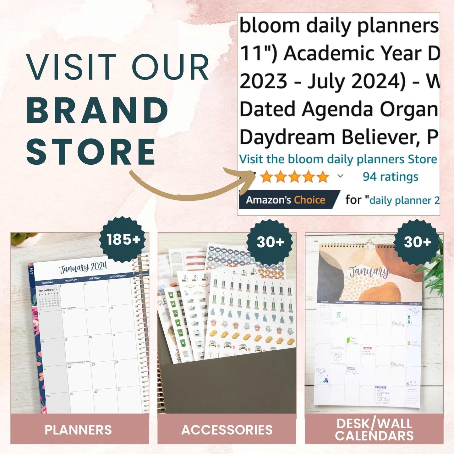 bloom daily planners Horizontal Weekly To Do List Notepad with 60 Undated Sheets - Weekly Desk Planner or Chore Pad with Priorities & Habit Tracker - 8.5” x 11” - Pastel