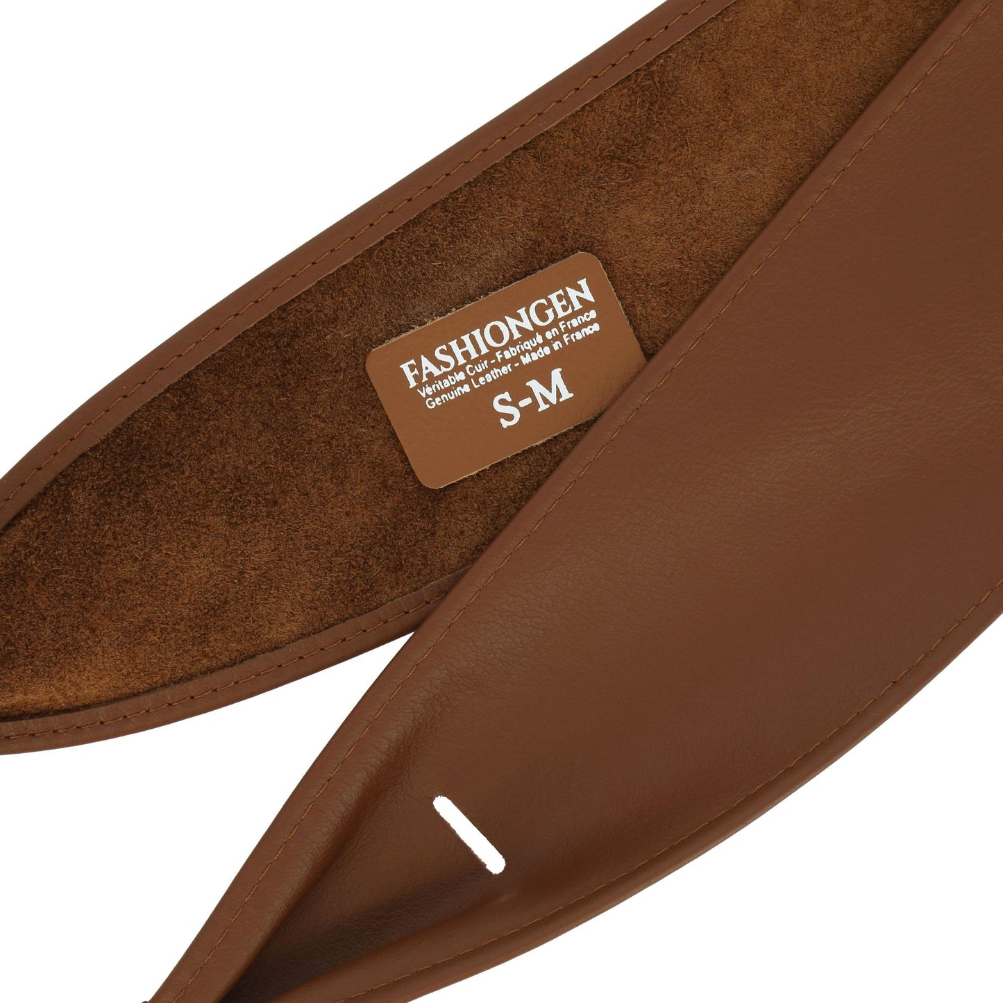 FASHIONGEN - Woman Italian leather Obi belt, CASSIANE - Light Brown, L-XL