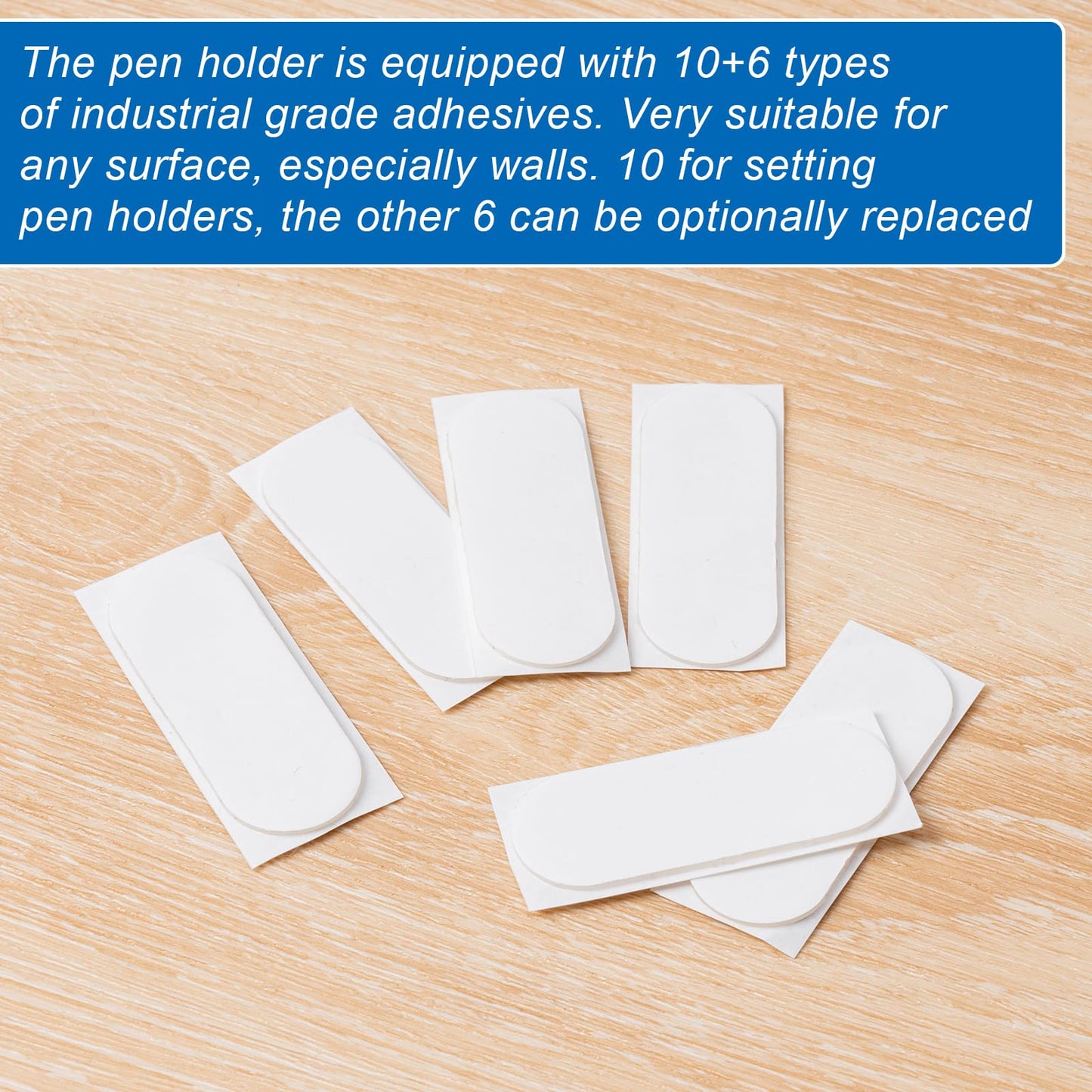 UEHSNI 20 Pack Adhesive Pencil Holders for Desk,Silicone Flexible Pen Holder for Wall, Office, School,Home,Classroom Must Haves,Teacher Supplies Accessories,Desk Organizer,Art Supply,Small Gift 
