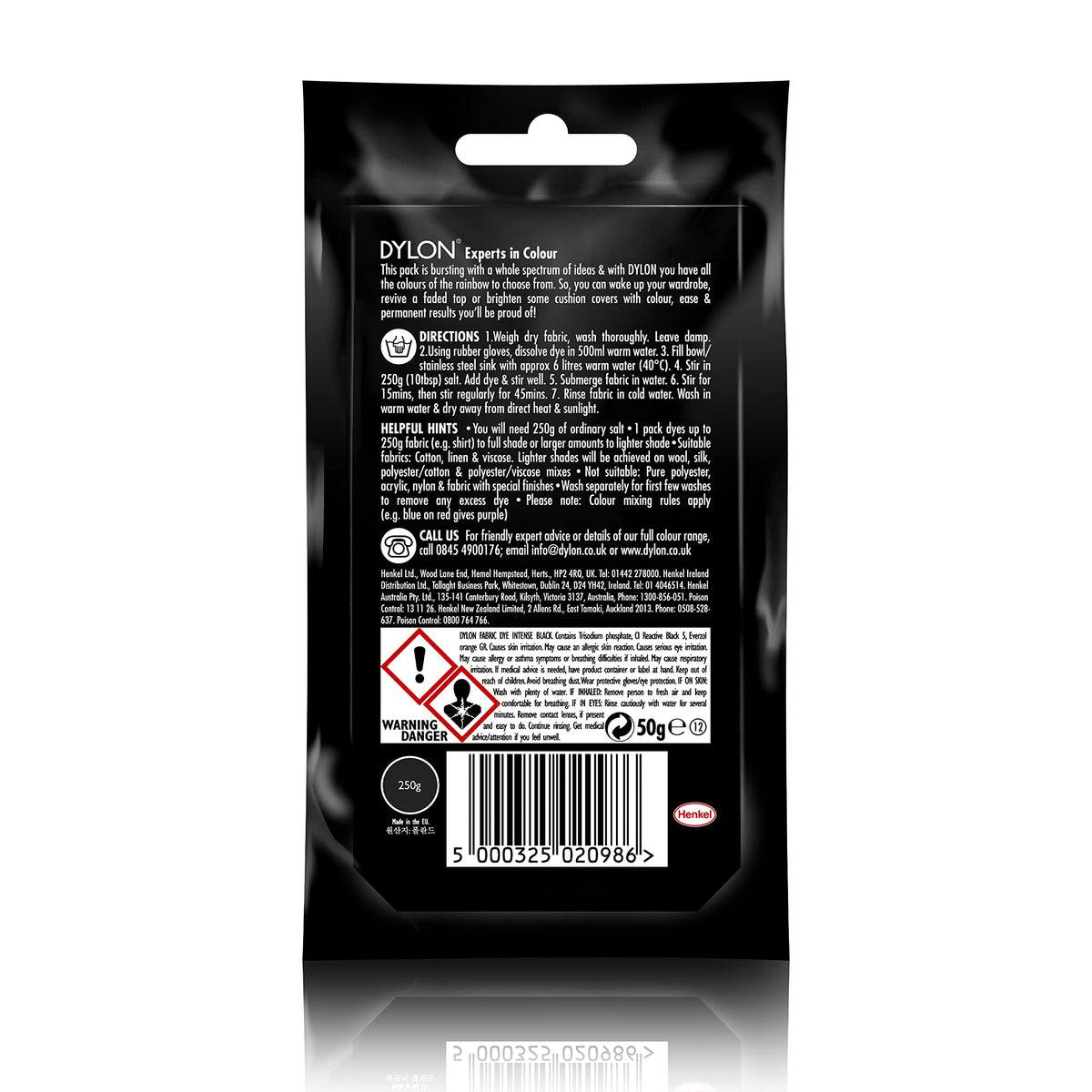 Dylon Permanent Fabric Dye, 1.75-Ounce, China Blue
