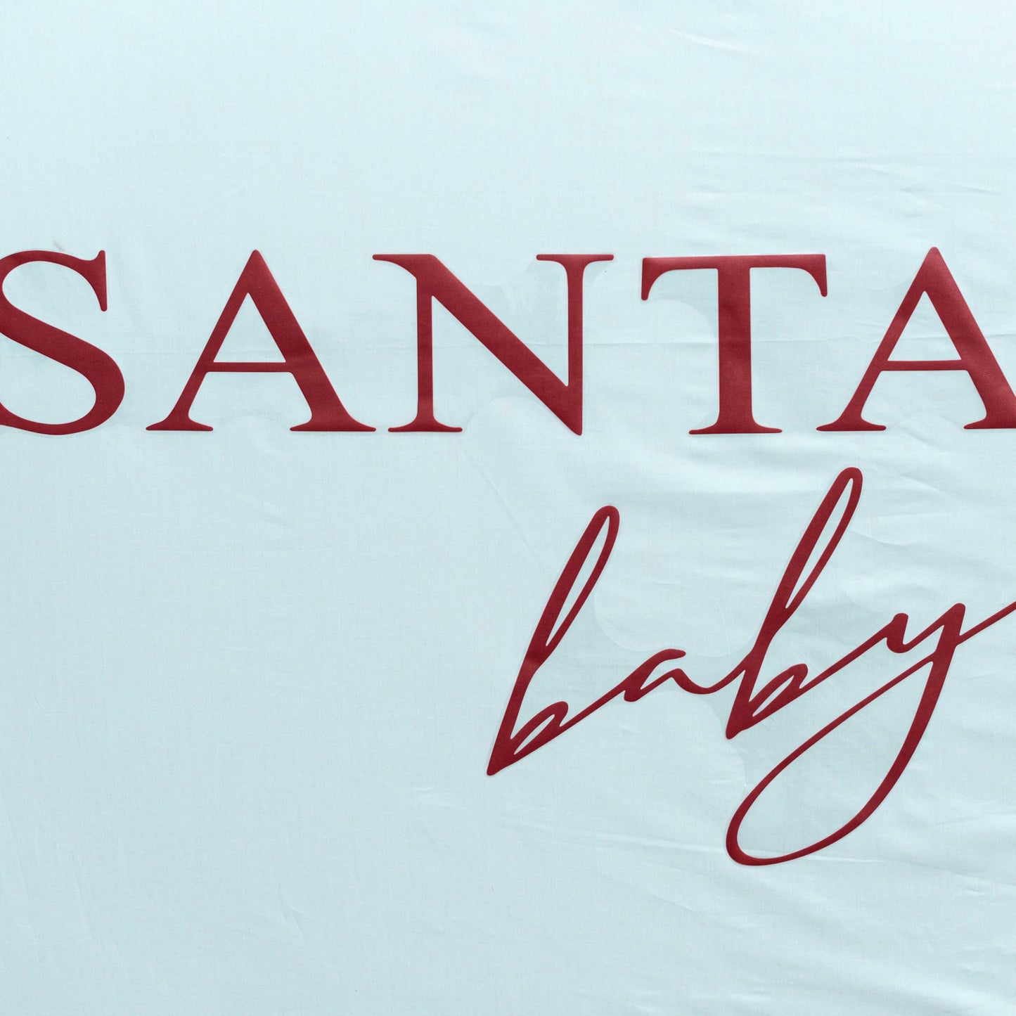 Santa Baby Decal - Christmas Baby Shower Party Sticker,Sign Party Balloon Arch Decorations,Gender Reveal Party Supplies Decorations,Winter Holiday Welcome Party Decor Decal (red)