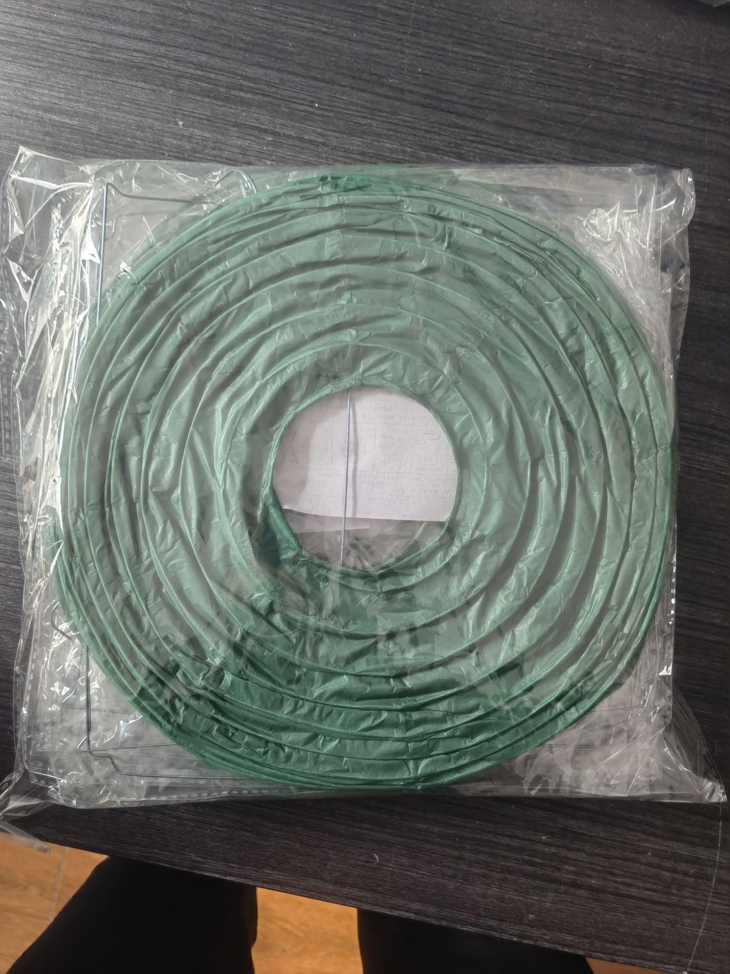 Christmas Green Paper Lanterns Hanging Ceiling Round Lanterns for Spring Theme Christmas Home Decorations 10 PCS