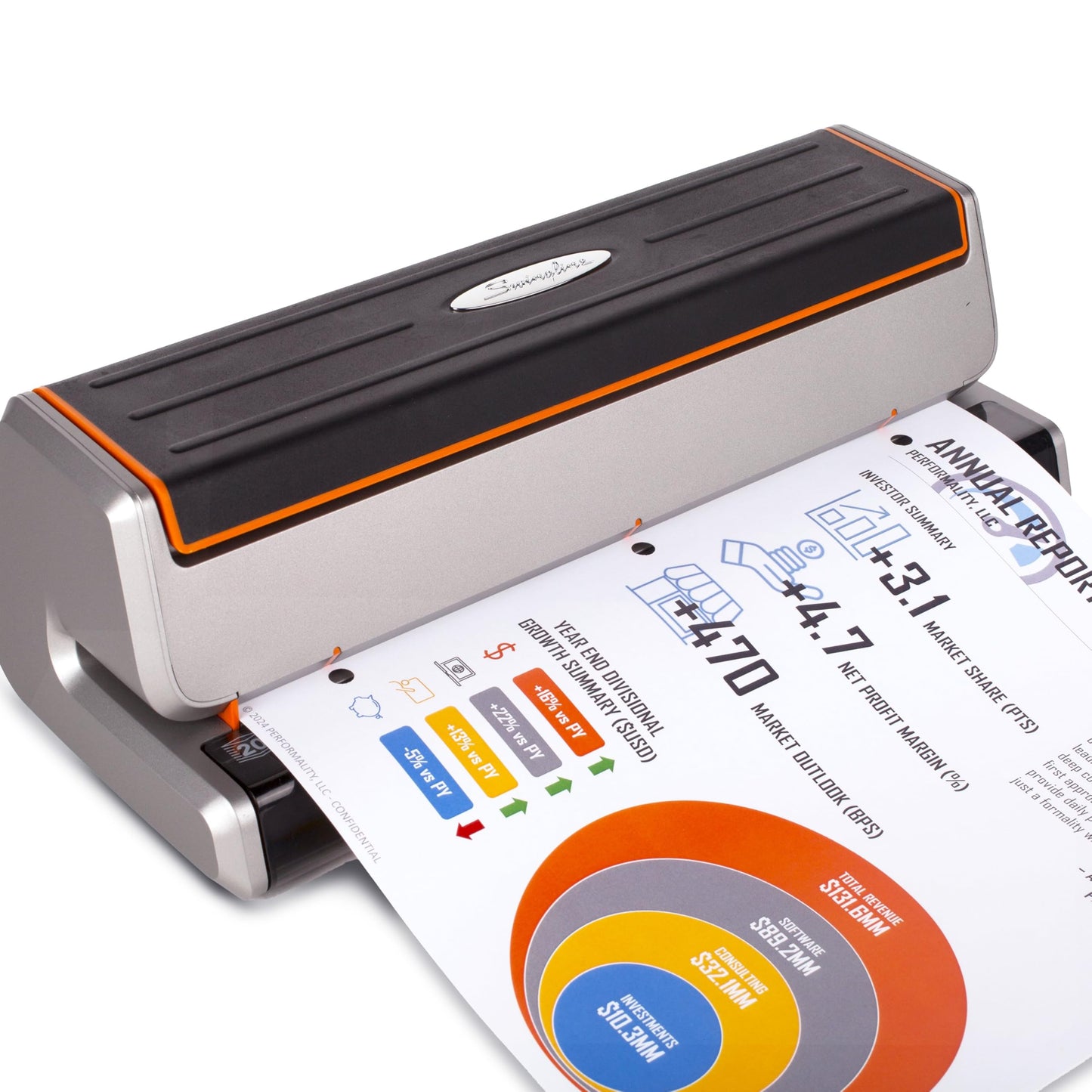 Swingline Electric Hole Puncher 3 Hole, 20 Sheet Punch Capacity Three Hole Punch 3 Ring, Jam Resistant, Optima 20, Silver (74520)