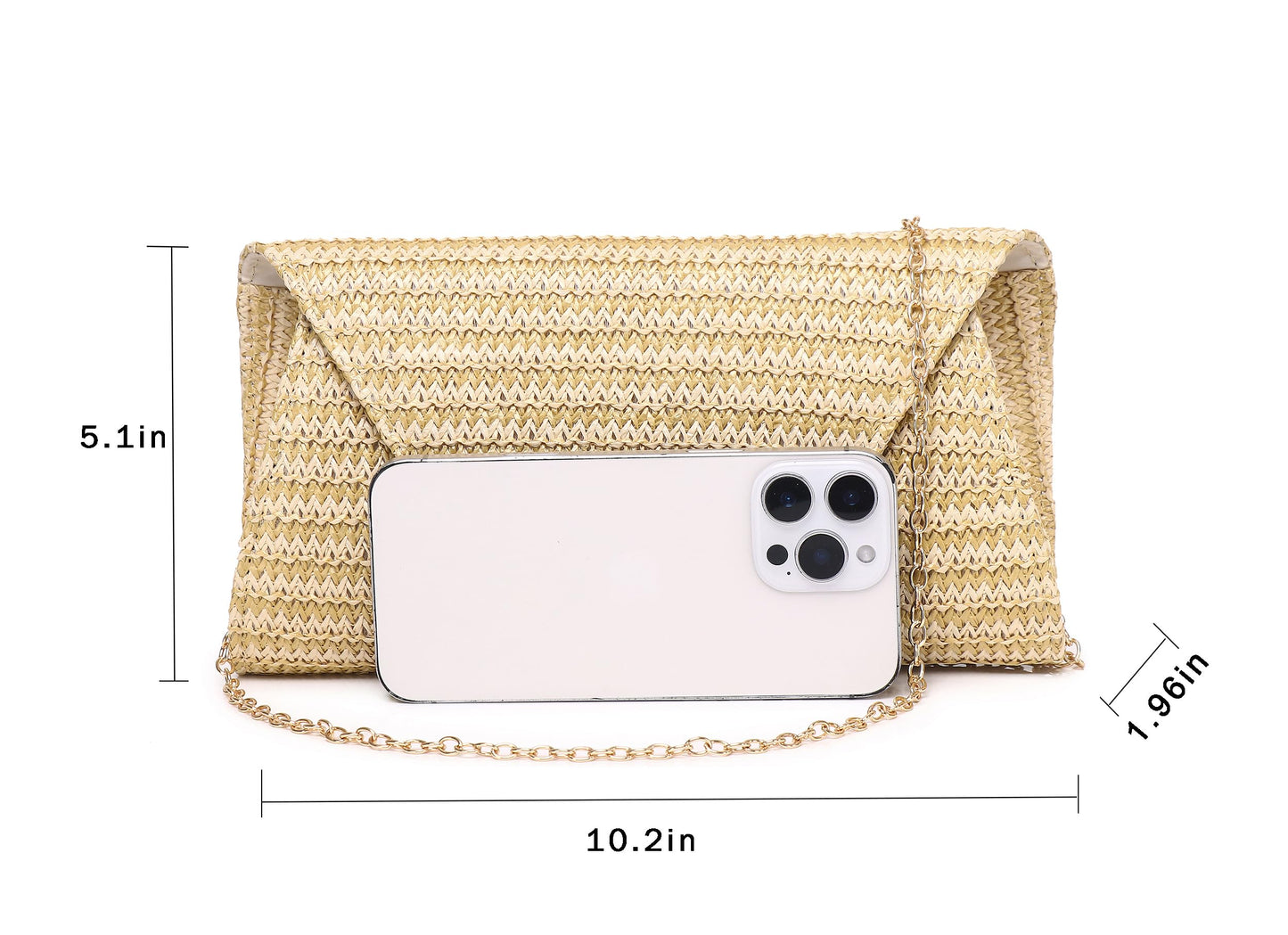 MUDUO Women Patent Leather Fashion Clutch Purses Evening Bag Handbag Christmas gift (Khaki)
