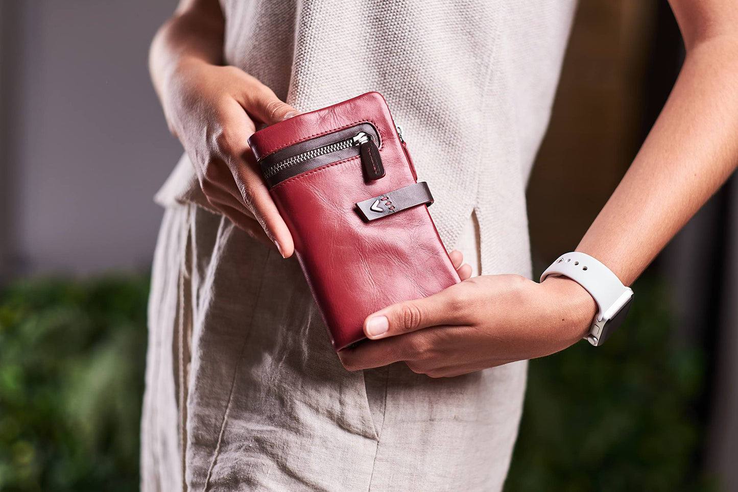 Lavalen Leather Purses for Women - Elegant Ladies Purse - RFID Wallet for Women - Leather Handcrafted Ladies Wallet - Small & Colourful with Coin Pocket & Cards - For daily Use - Box for Gift.