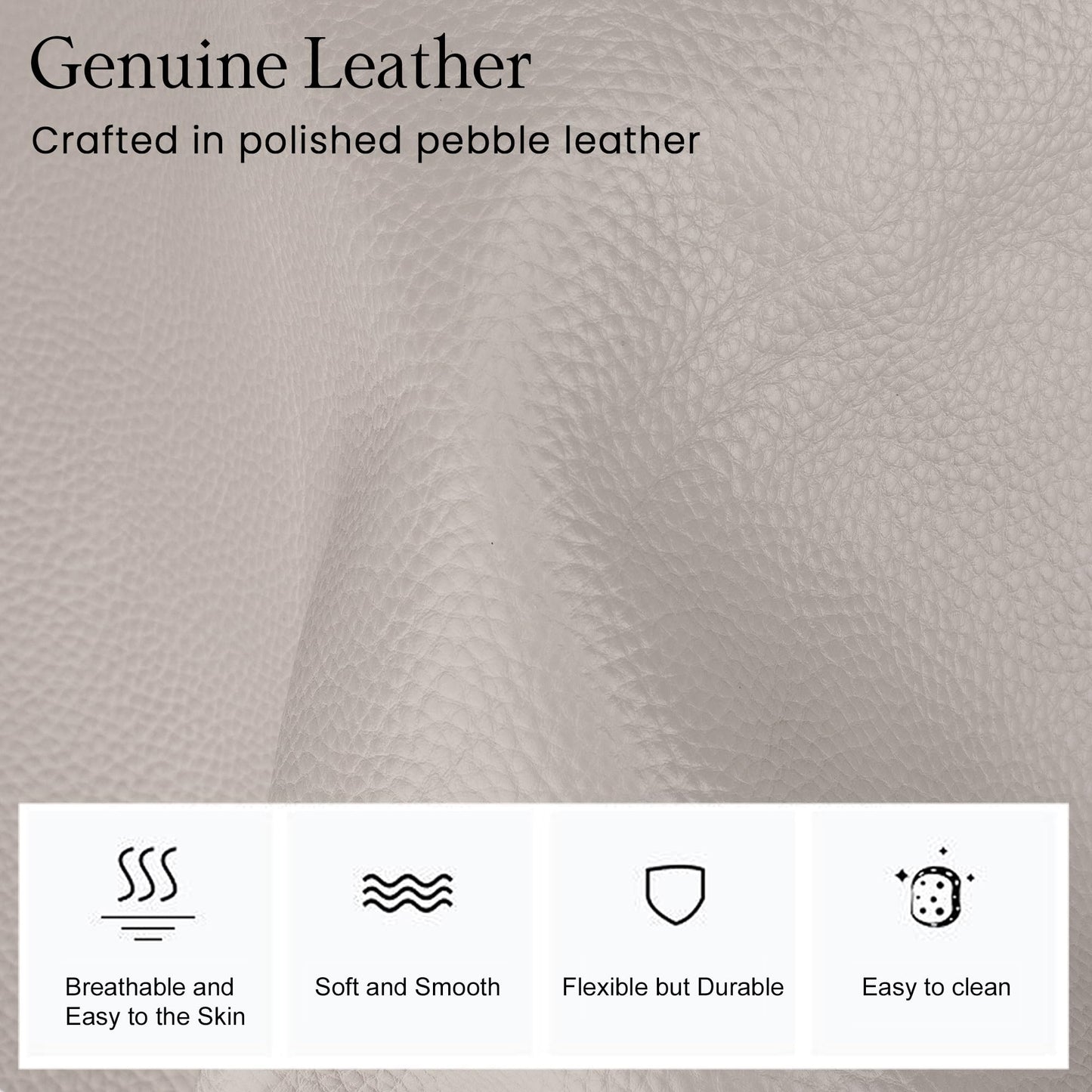 befen Soft Real Leather Small Sling Bag for Women Anti Theft Crossbody Bags Fanny Packs Travel Purses with RFID Blocking Card Slots Beige Grey