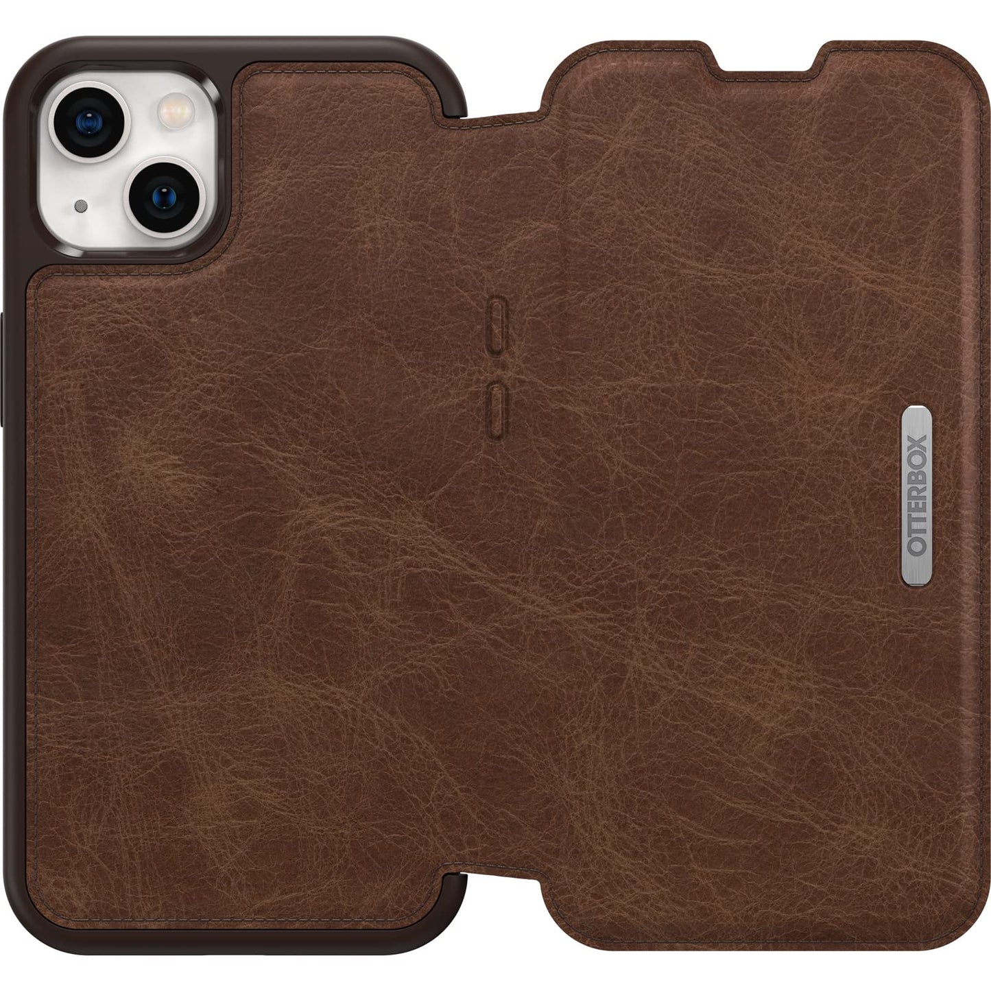 OtterBox iPhone 13 (ONLY) Strada Series Case - Espresso, Card Holder, Genuine Leather, Pocket-Friendly, Folio case