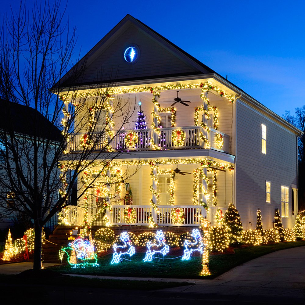MAGOTAN Battery Operated String Lights Christmas Lights 16ft 50 LED String Lights Decorative White Wire for Indoor Outdoor Wedding Party Home Garden Waterproof Warm White